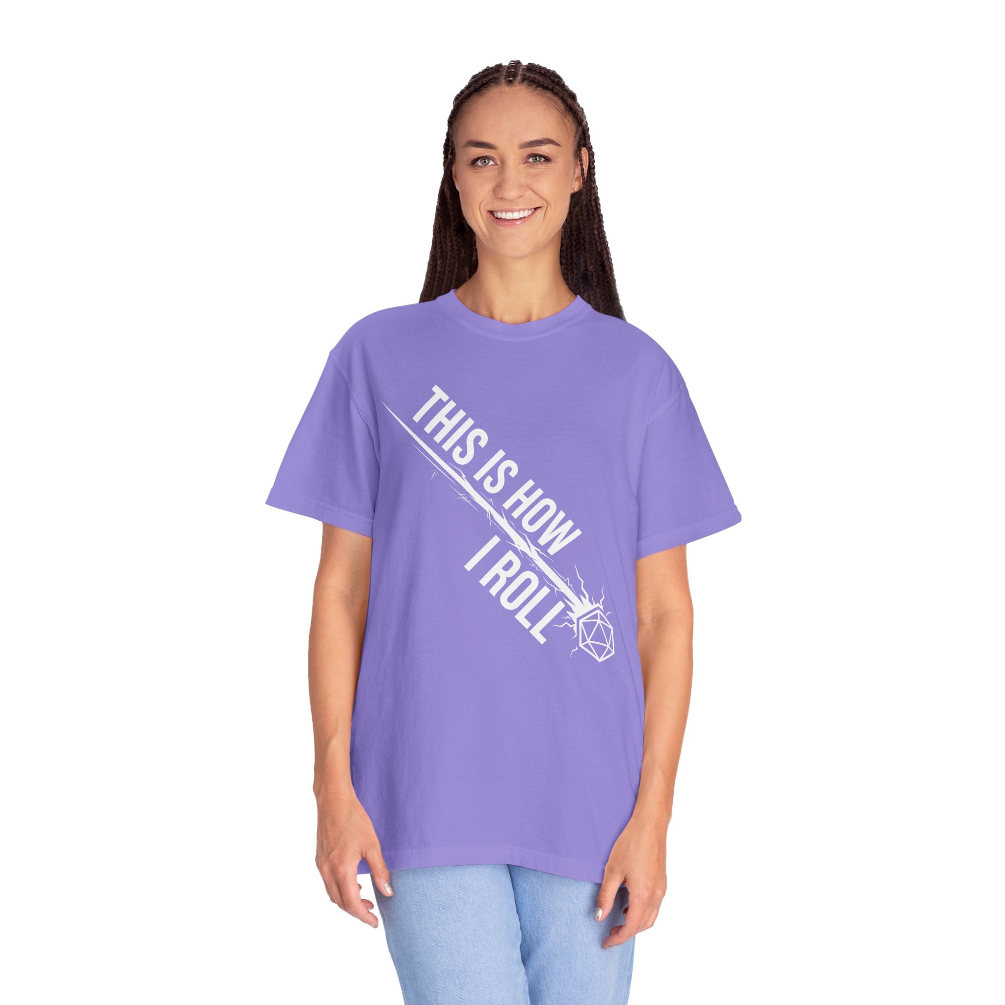 This Is How I Roll T-Shirt | Funny D20 RPG Dice Gift | Unisex Comfort Colors® 1717