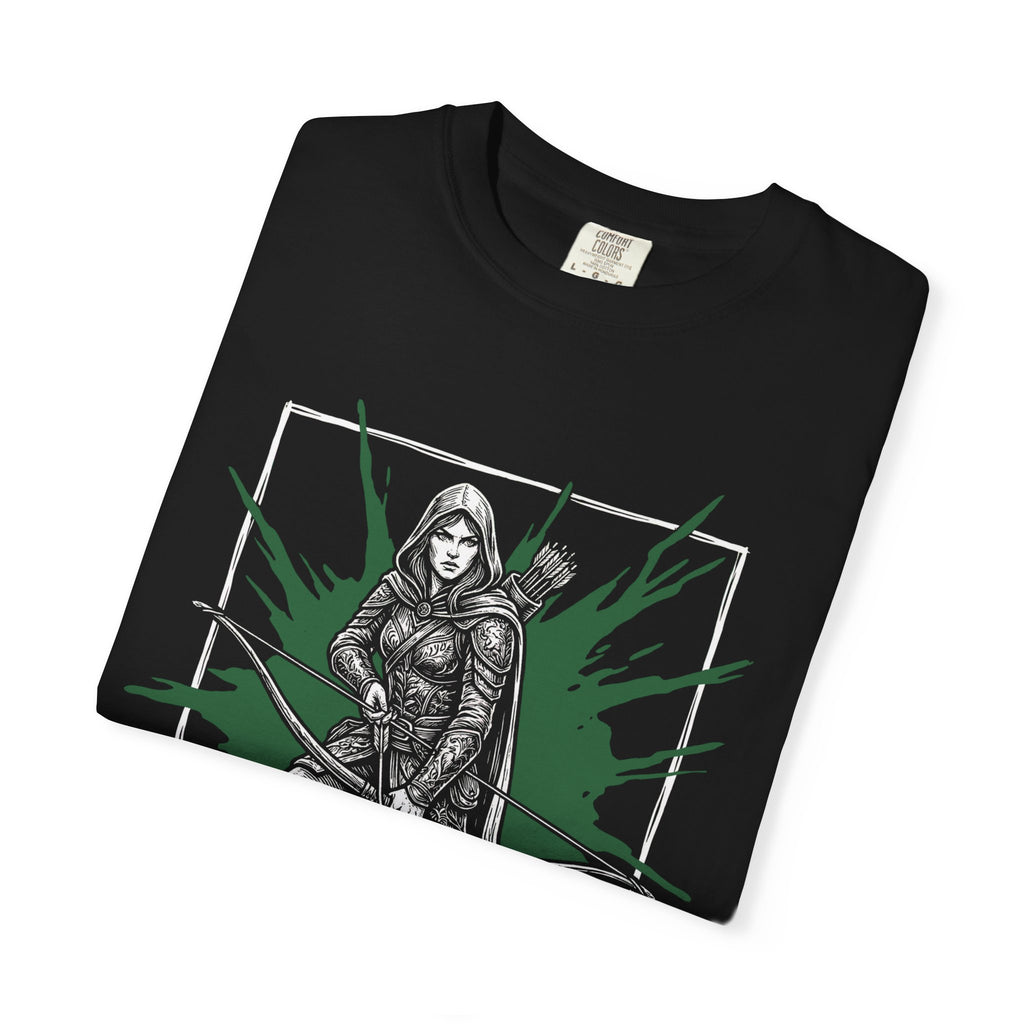 Ranger Class T-Shirt | D&D Archery & Survival Gift | Unisex Comfort Colors® 1717 Female Design