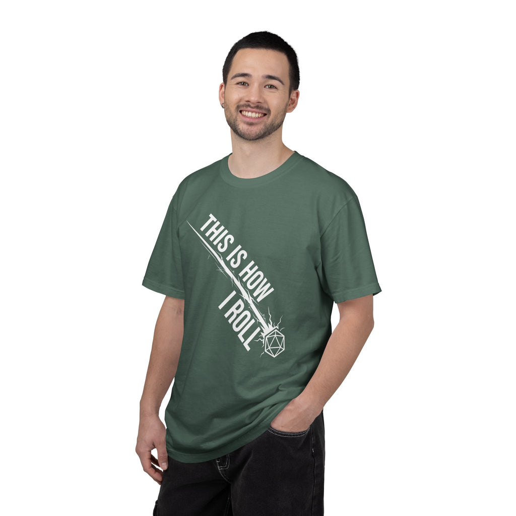 This Is How I Roll T-Shirt | Funny D20 RPG Dice Gift | Unisex Comfort Colors® 1717