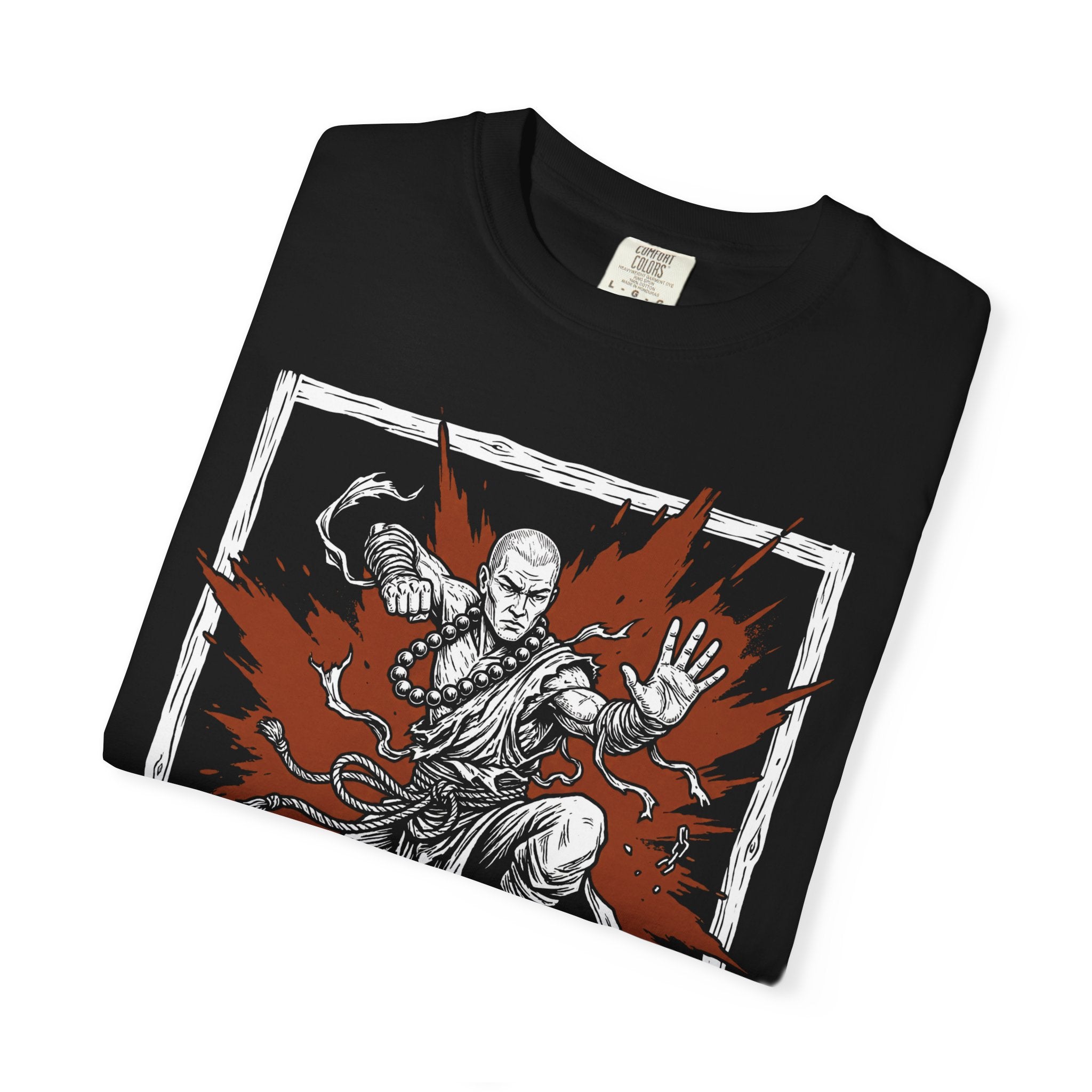 Monk Class T-Shirt | D&D Martial Arts & Ki Gift | Unisex Comfort Colors® 1717 Male Design