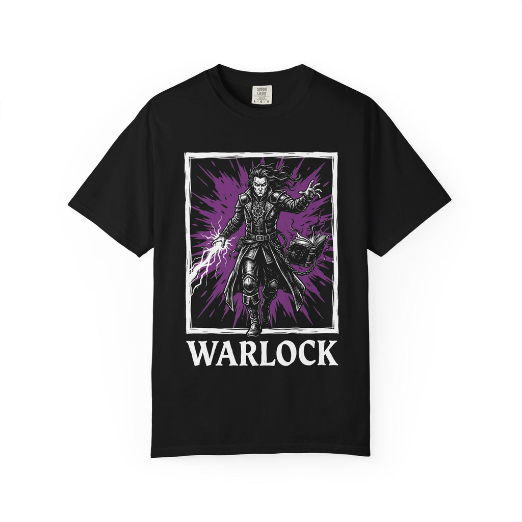 Warlock Class T-Shirt | D&D Eldritch Blast Gift | Unisex Comfort Colors® 1717 Male Design