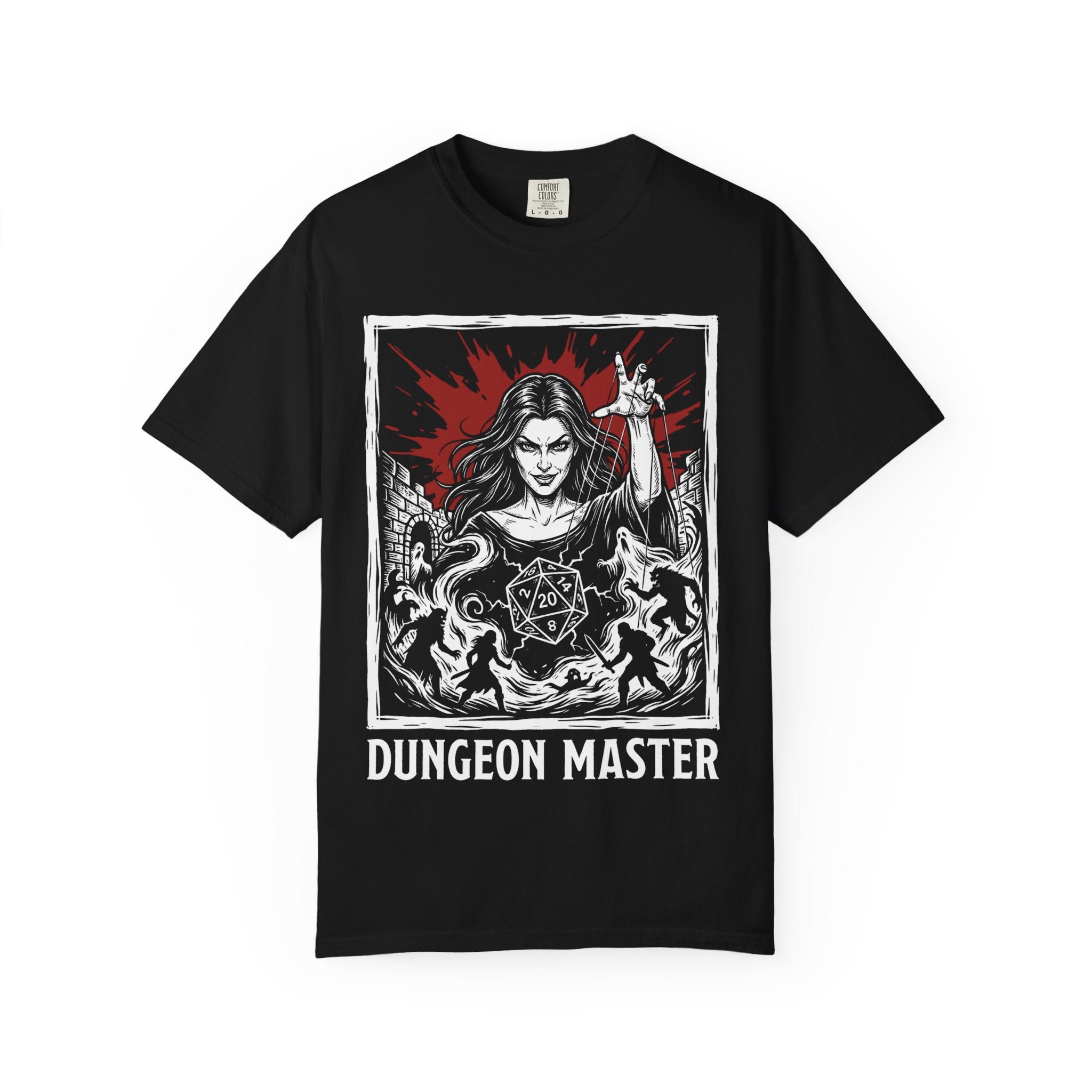 Dungeon Master T-Shirt | D&D Game Master Gift | Unisex Comfort Colors® 1717 Female Design
