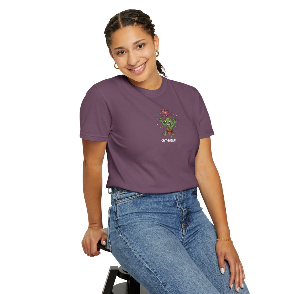 Crit Goblin T-Shirt | Funny DnD Tee | Dungeons and Dragons Gift | Natural 20 Shirt | Gift for D&D Players