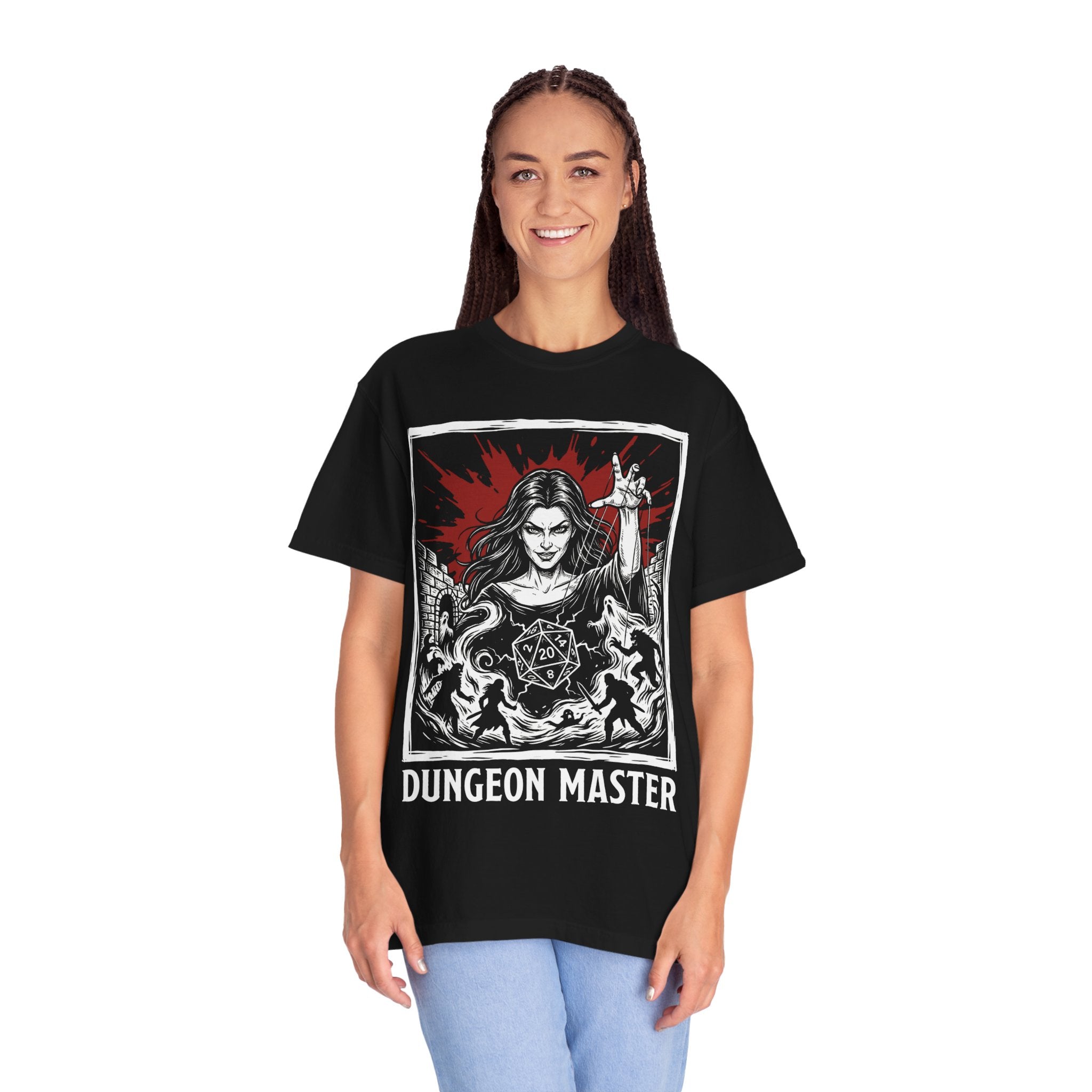 Dungeon Master T-Shirt | D&D Game Master Gift | Unisex Comfort Colors® 1717 Female Design
