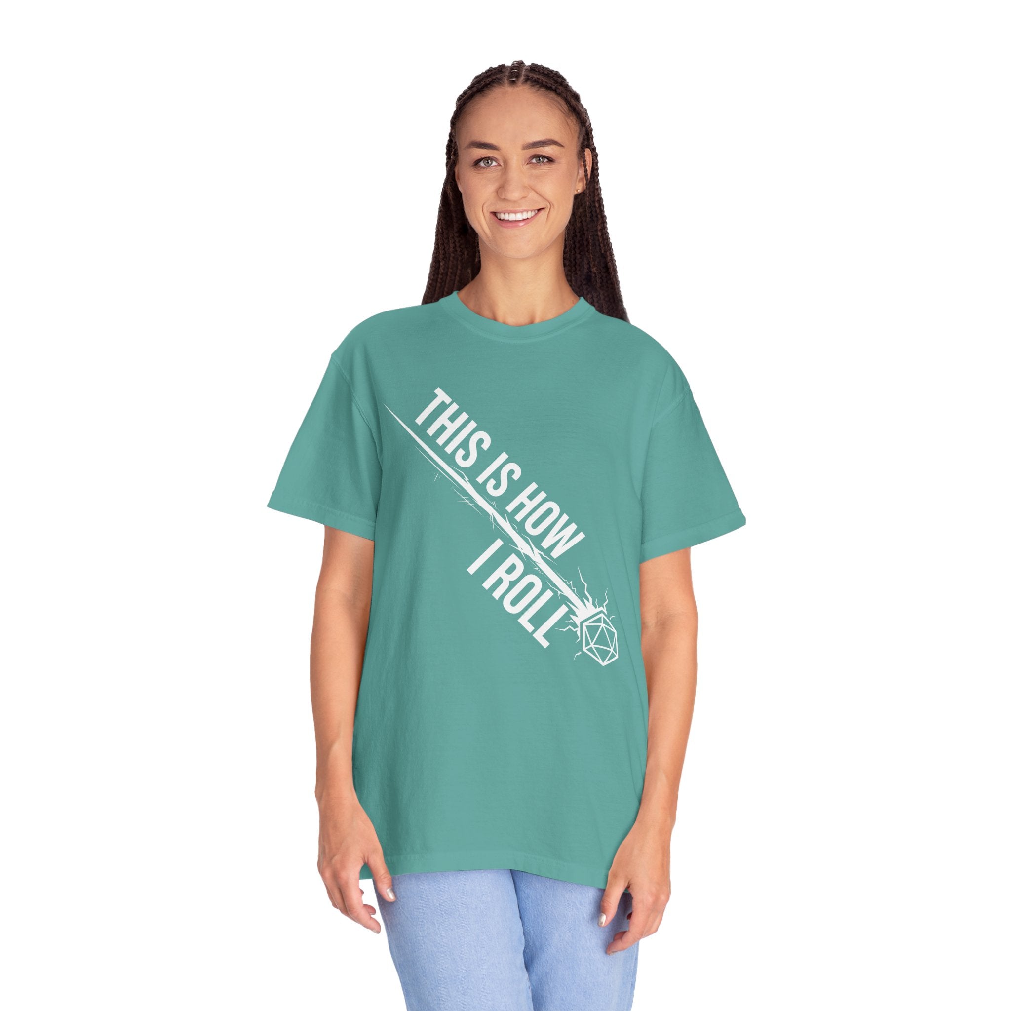 This Is How I Roll T-Shirt | Funny D20 RPG Dice Gift | Unisex Comfort Colors® 1717