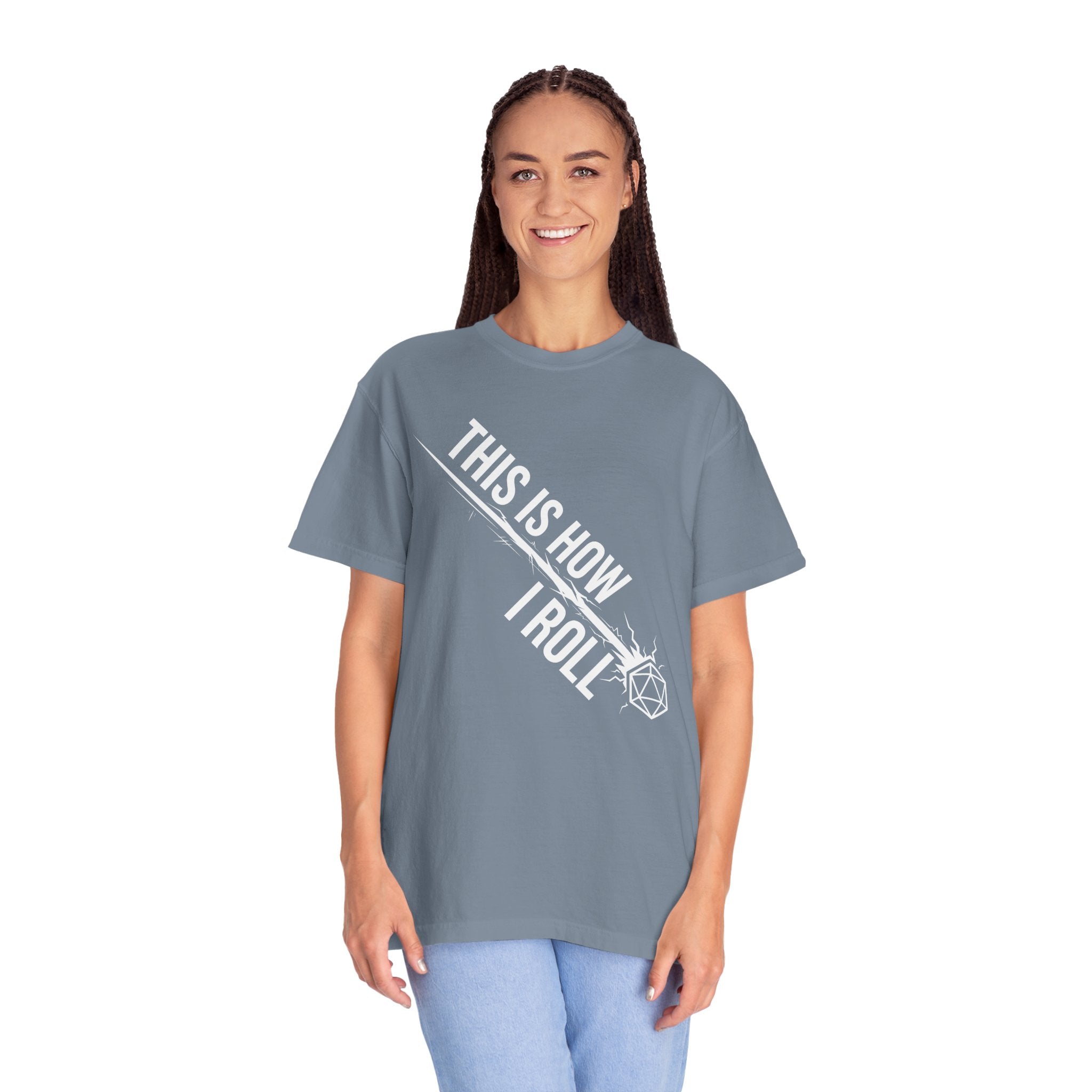 This Is How I Roll T-Shirt | Funny D20 RPG Dice Gift | Unisex Comfort Colors® 1717