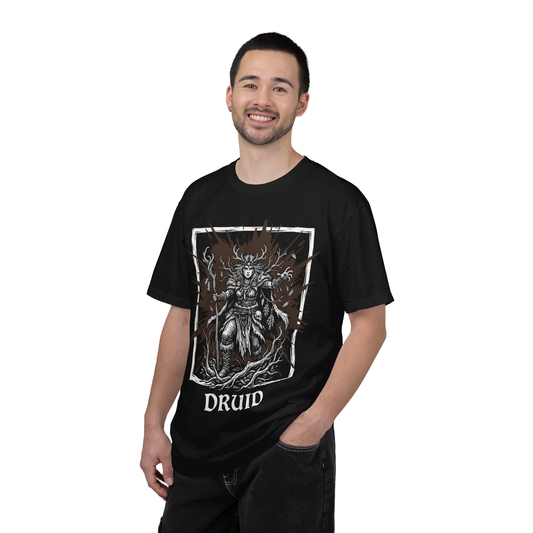 Druid Class T-Shirt | D&D Wild Shape & Nature Magic Gift | Unisex Comfort Colors® 1717 Female Design