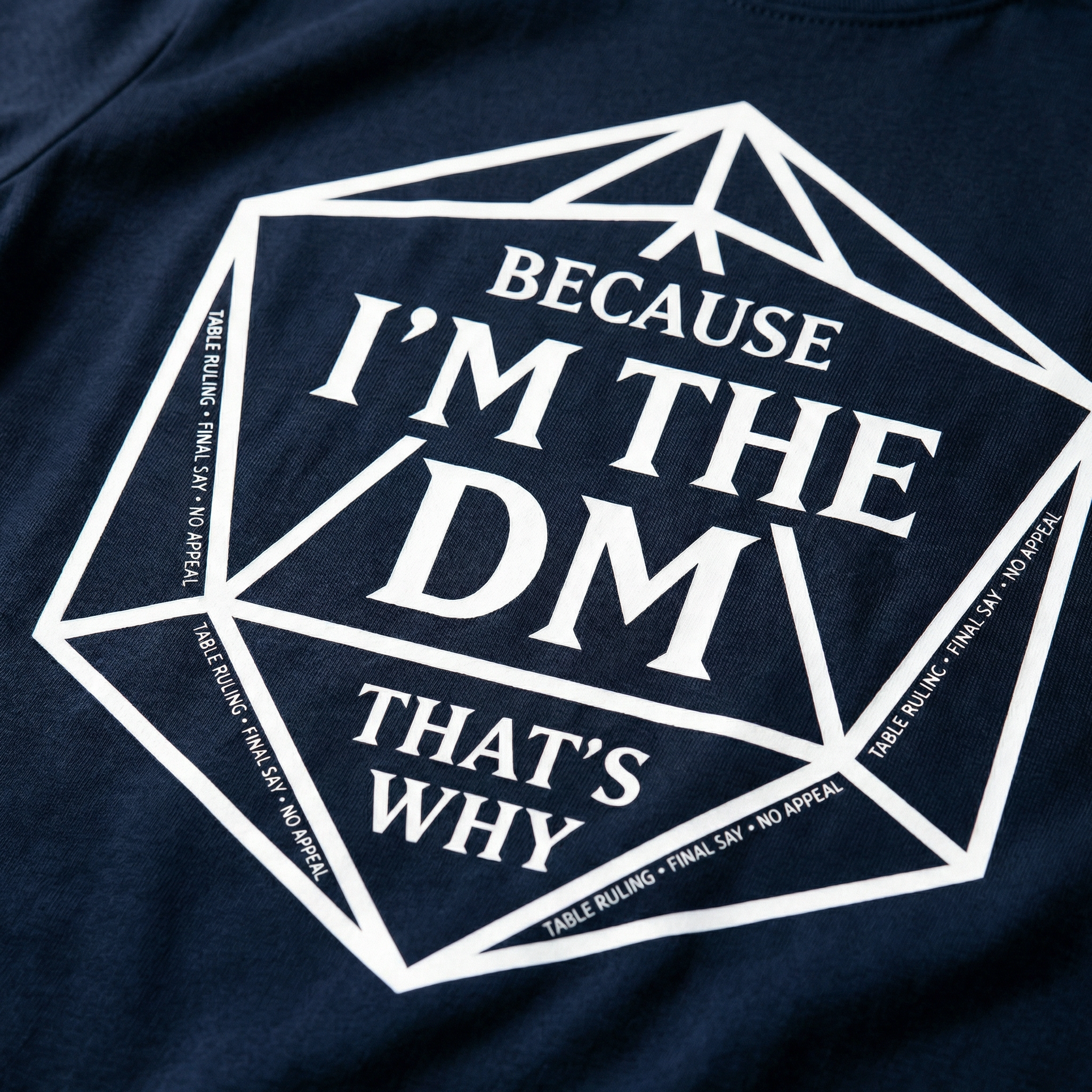 Because I’m the DM That’s Why T-Shirt | Funny D&D Dungeon Master Gift | Unisex Comfort Colors® 1717