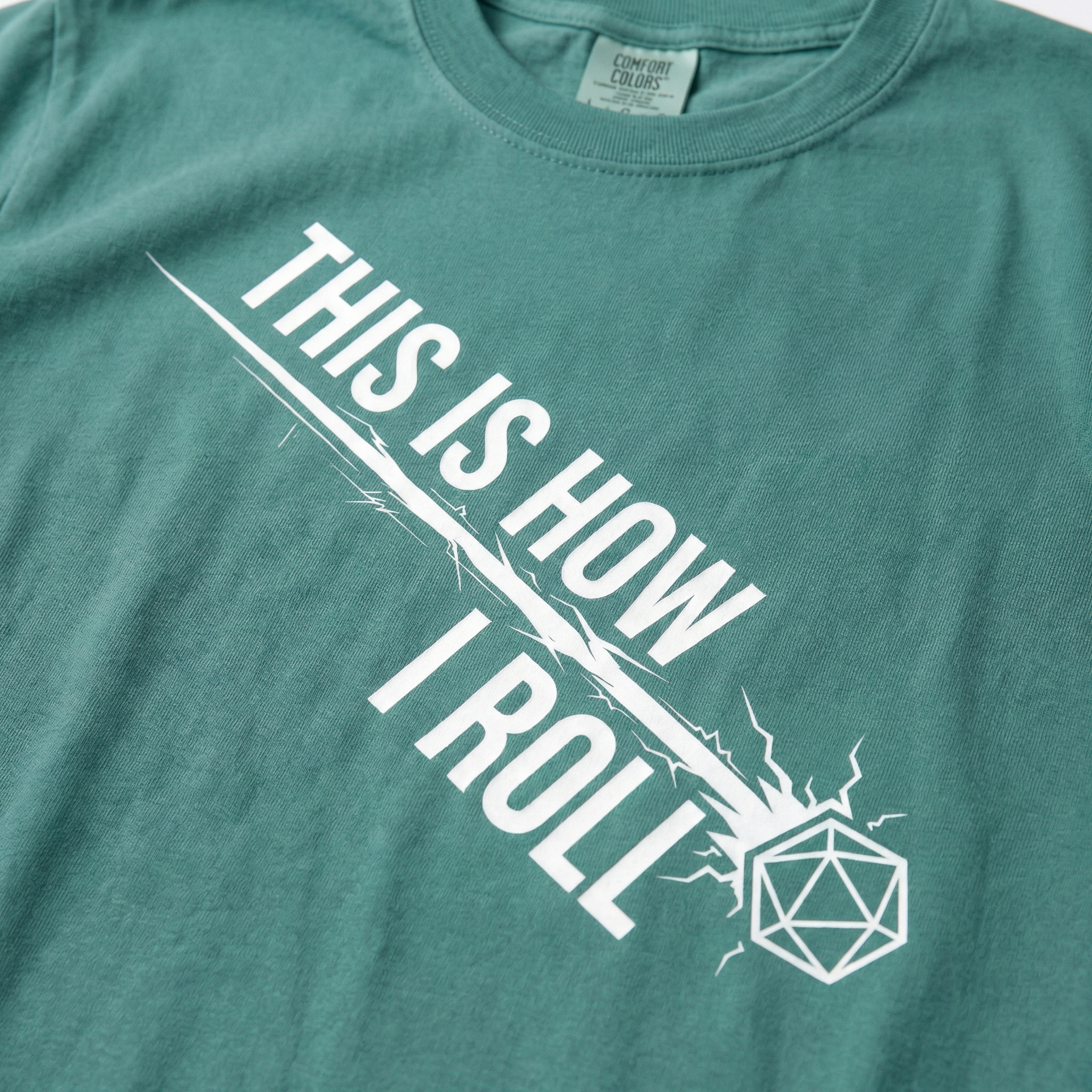 This Is How I Roll T-Shirt | Funny D20 RPG Dice Gift | Unisex Comfort Colors® 1717