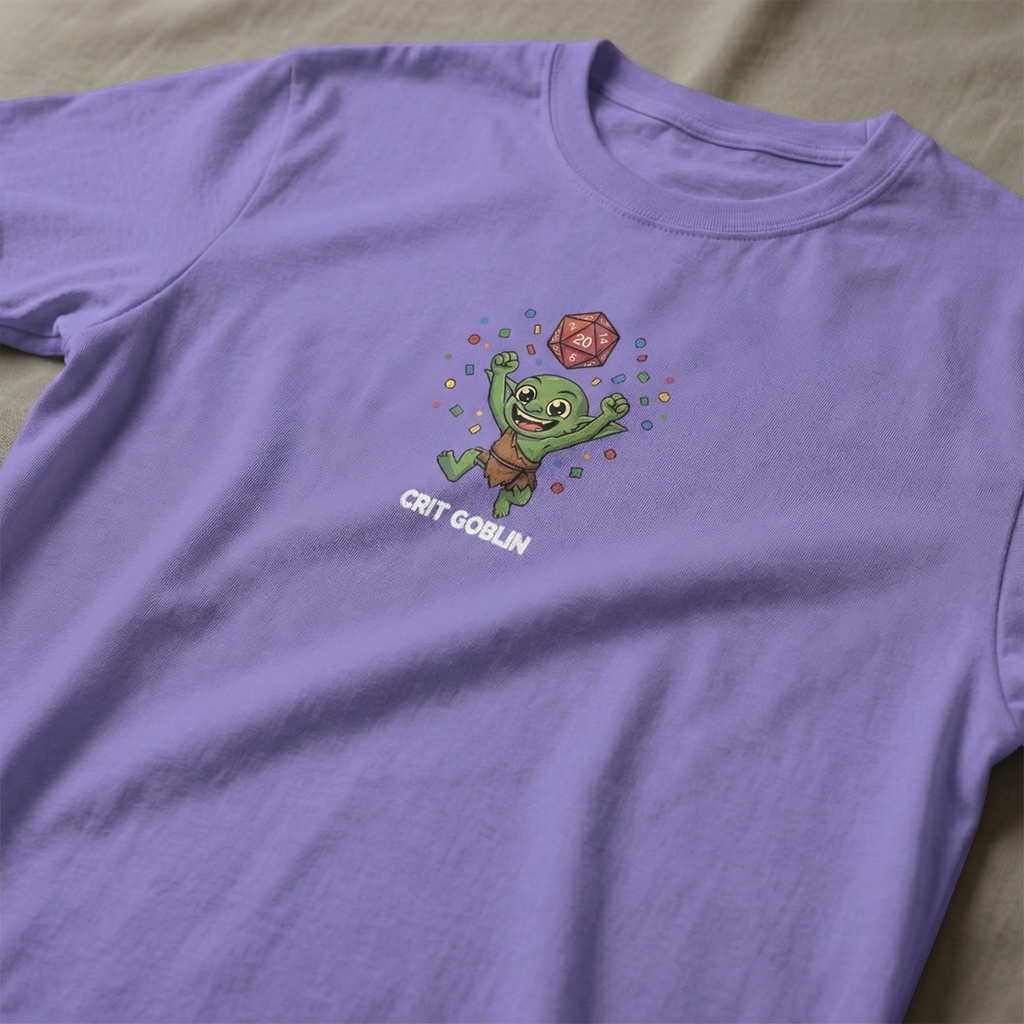 Crit Goblin T-Shirt | Funny DnD Tee | Dungeons and Dragons Gift | Natural 20 Shirt | Gift for D&D Players