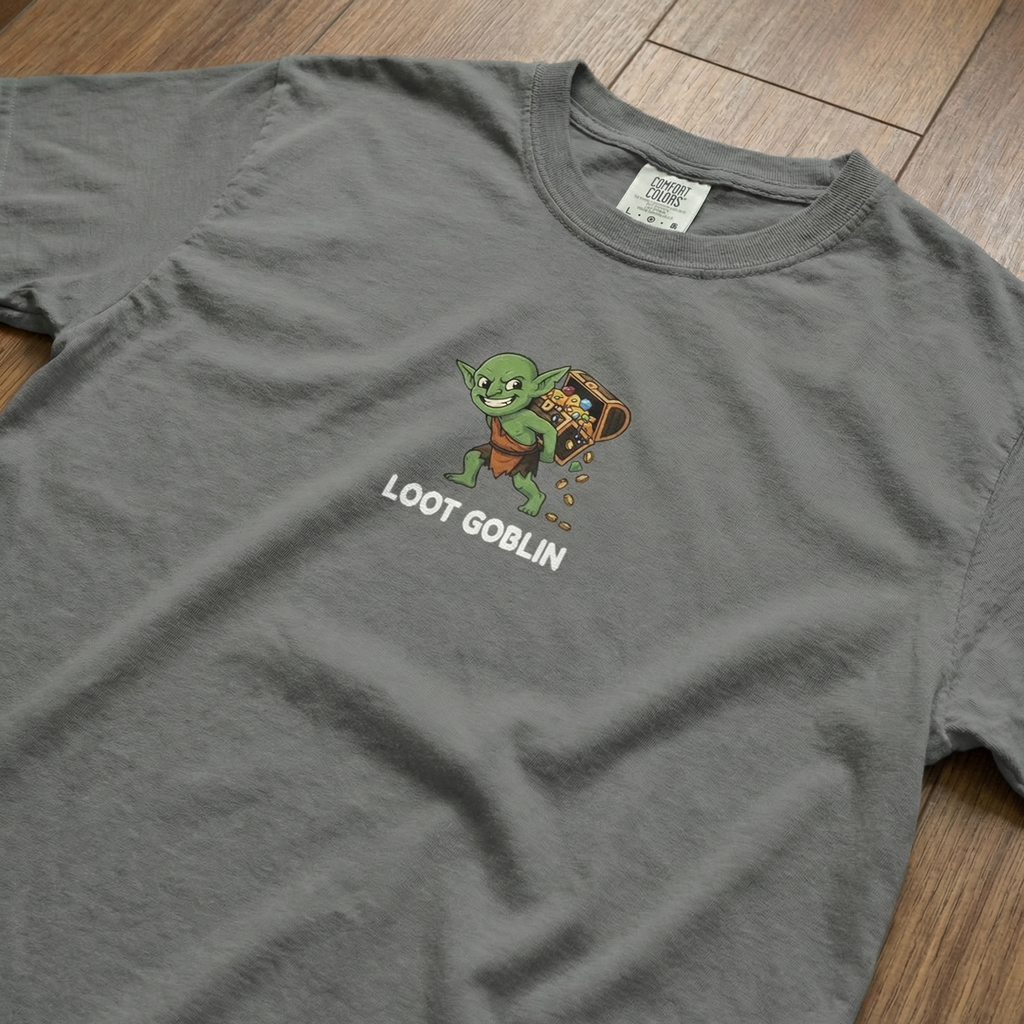Loot Goblin T-Shirt | Funny DnD Tee | Dungeons and Dragons Gift | Tabletop RPG Shirt | Gift for D&D Players