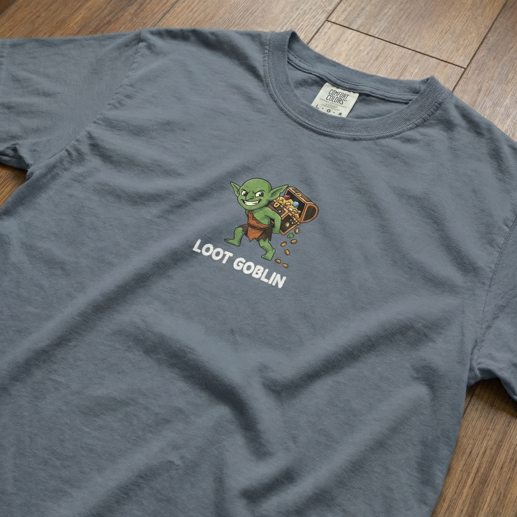 Loot Goblin T-Shirt | Funny DnD Tee | Dungeons and Dragons Gift | Tabletop RPG Shirt | Gift for D&D Players