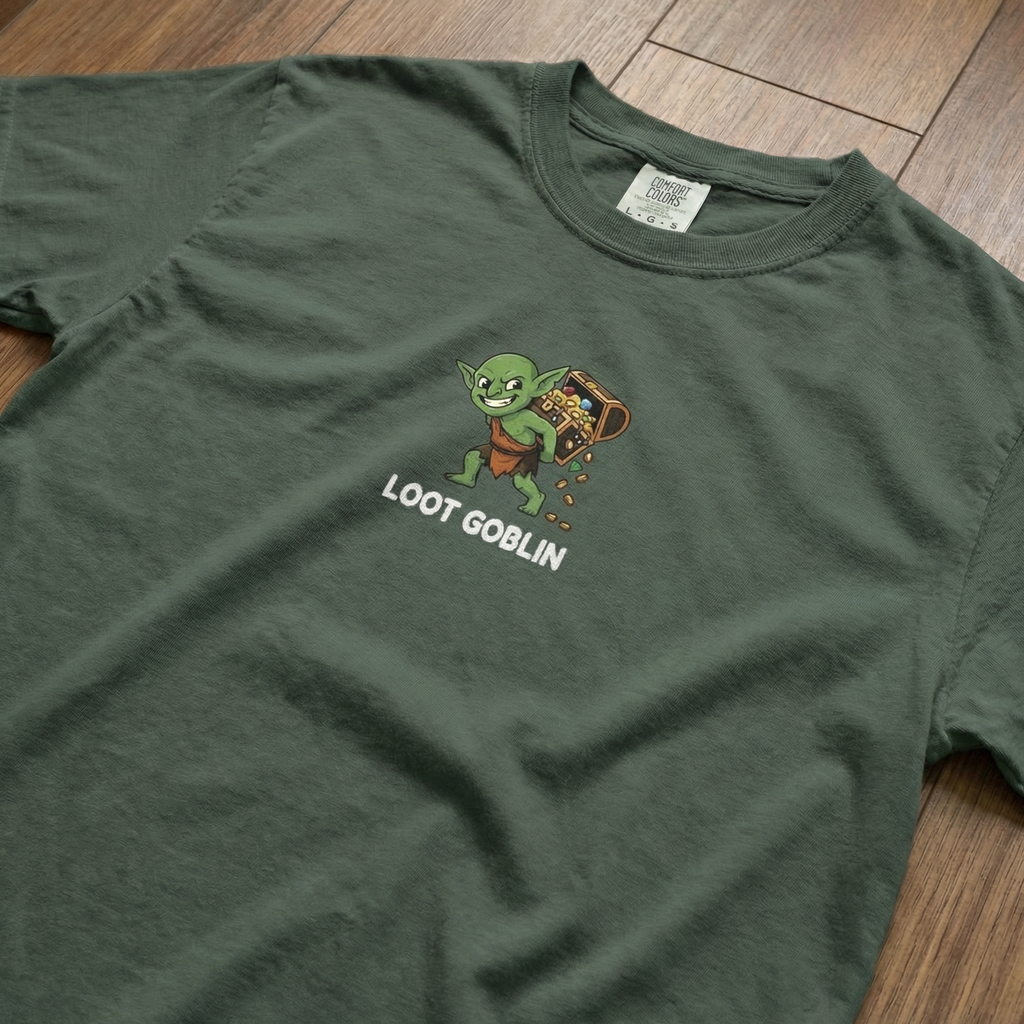 Loot Goblin T-Shirt | Funny DnD Tee | Dungeons and Dragons Gift | Tabletop RPG Shirt | Gift for D&D Players