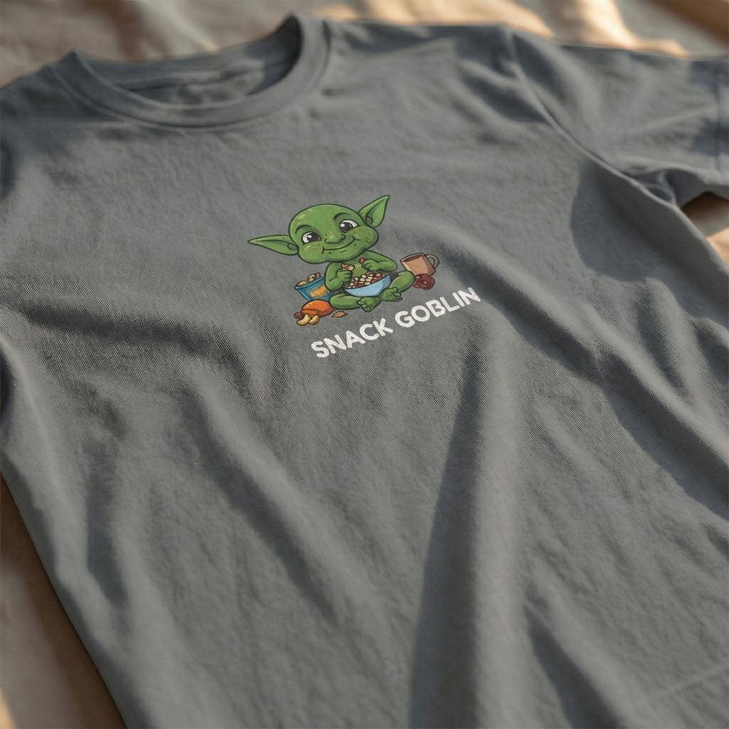 Snack Goblin T-Shirt | Funny DnD Tee | Dungeons and Dragons Gift | Gamer Snack Shirt | Gift for D&D Players