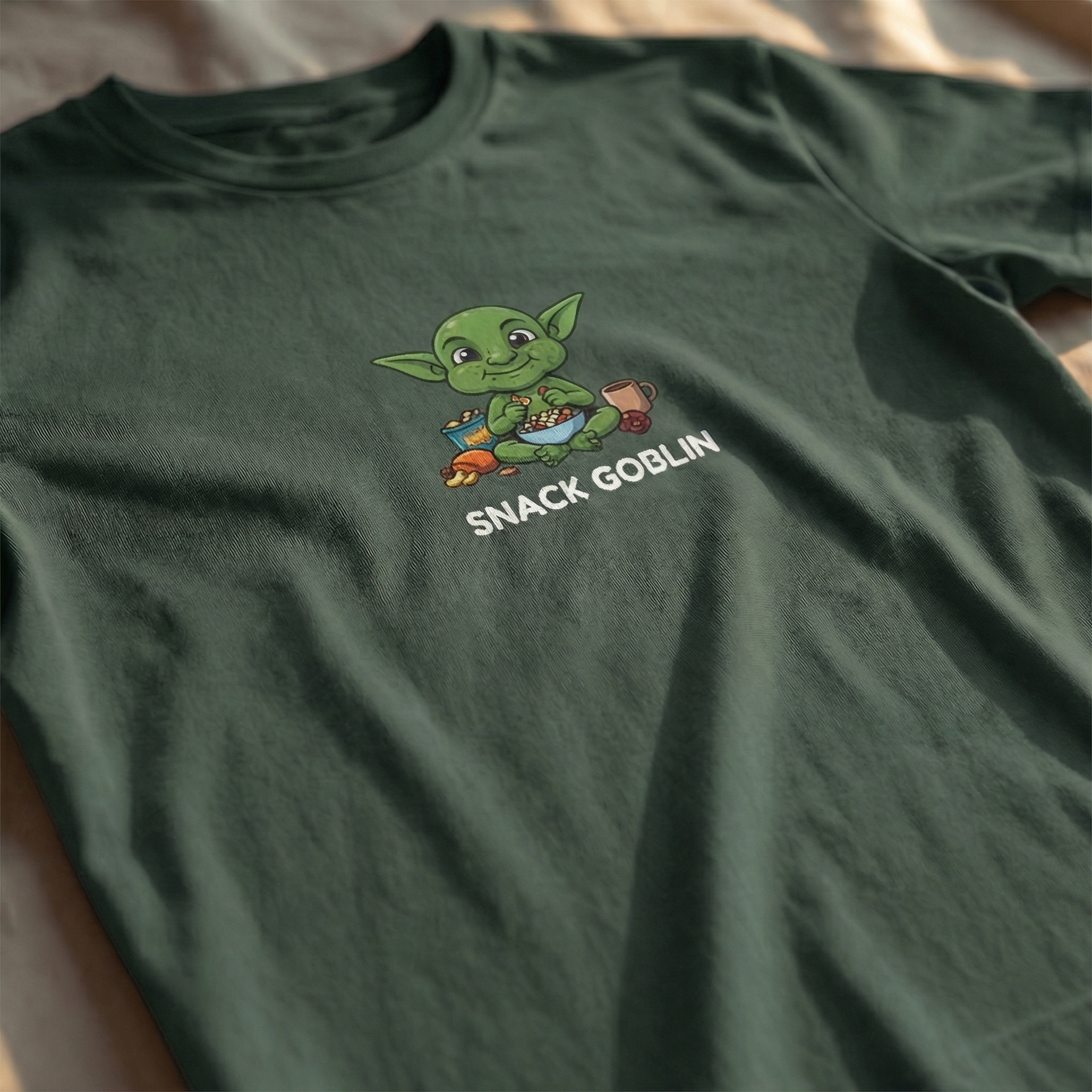 Snack Goblin T-Shirt | Funny DnD Tee | Dungeons and Dragons Gift | Gamer Snack Shirt | Gift for D&D Players