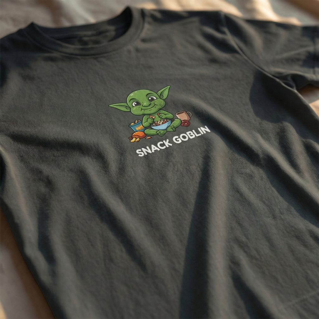 Snack Goblin T-Shirt | Funny DnD Tee | Dungeons and Dragons Gift | Gamer Snack Shirt | Gift for D&D Players