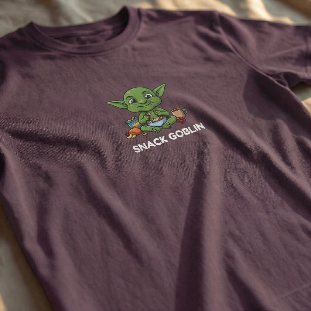 Snack Goblin T-Shirt | Funny DnD Tee | Dungeons and Dragons Gift | Gamer Snack Shirt | Gift for D&D Players