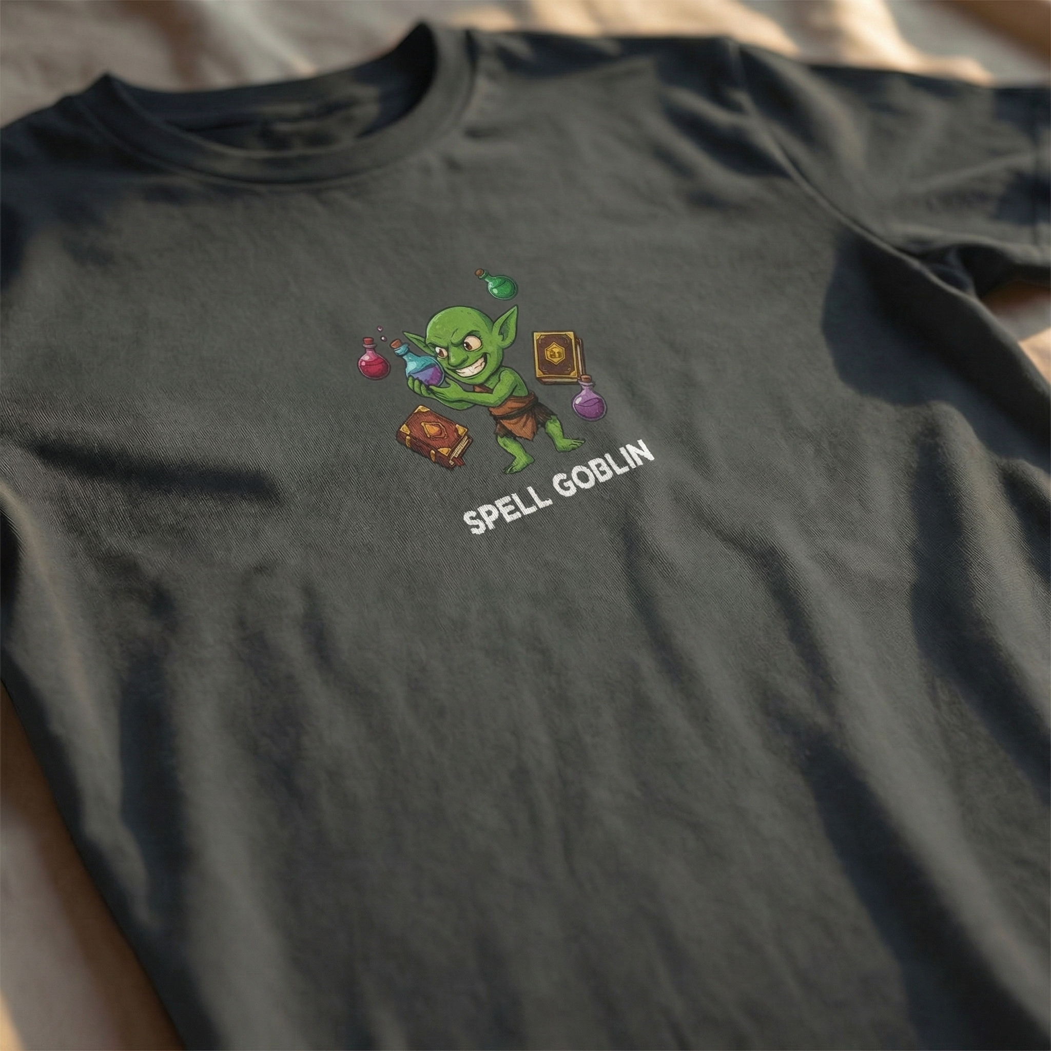 Spell Goblin T-Shirt | Funny DnD Tee | Dungeons and Dragons Gift | Potion Shirt | Gift for D&D Players