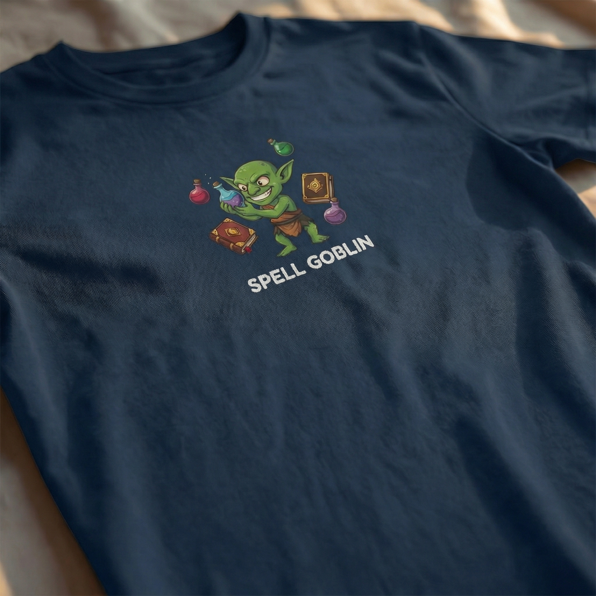 Spell Goblin T-Shirt | Funny DnD Tee | Dungeons and Dragons Gift | Potion Shirt | Gift for D&D Players