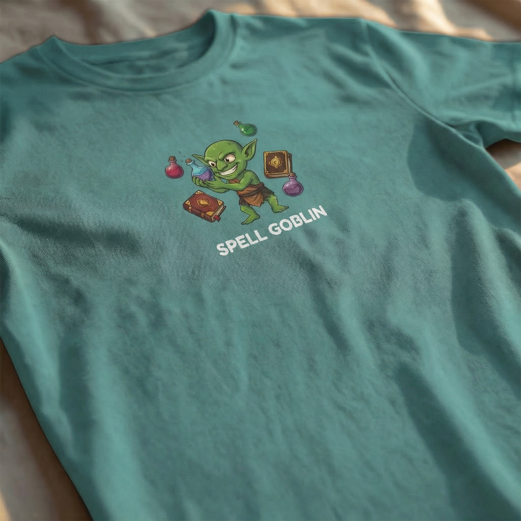 Spell Goblin T-Shirt | Funny DnD Tee | Dungeons and Dragons Gift | Potion Shirt | Gift for D&D Players