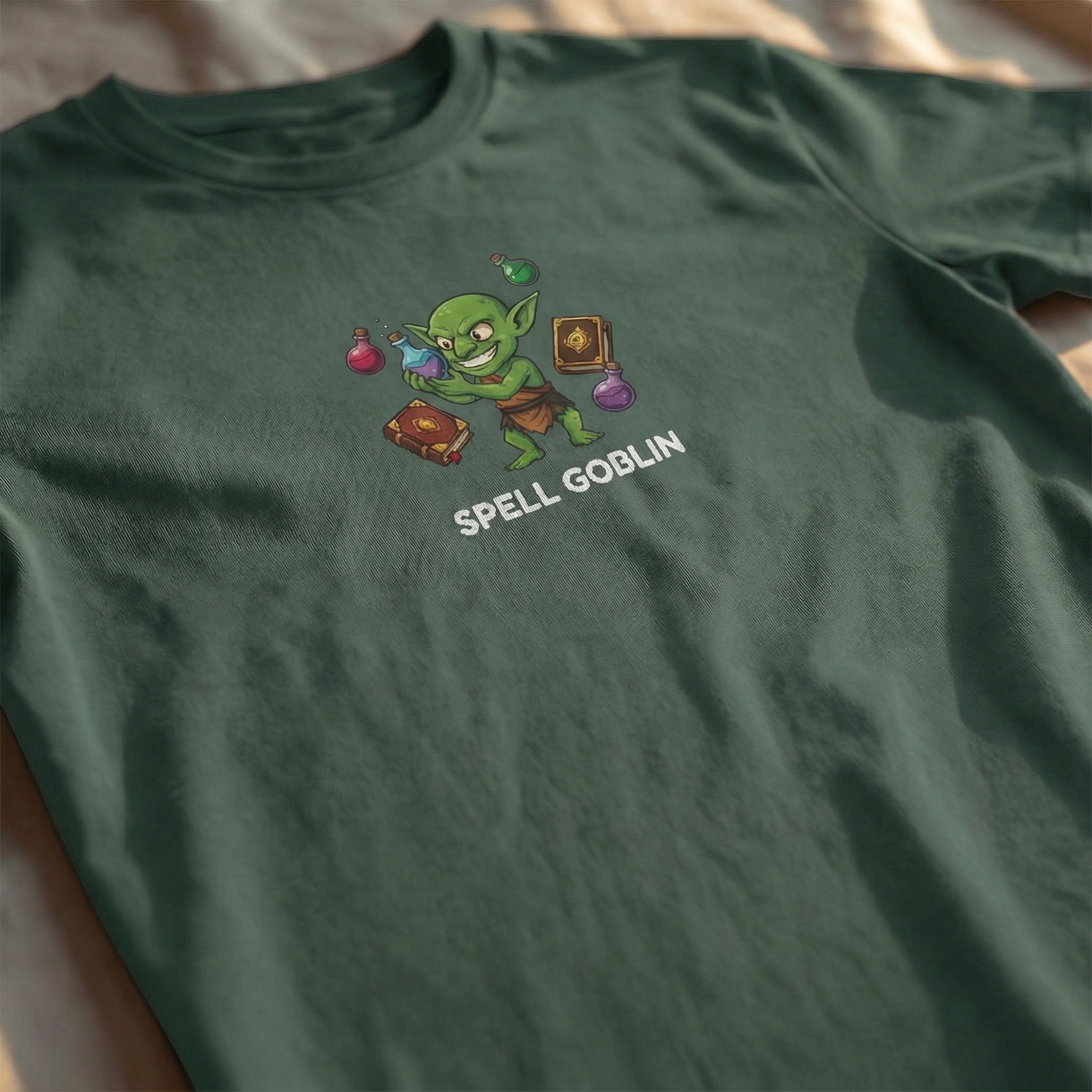 Spell Goblin T-Shirt | Funny DnD Tee | Dungeons and Dragons Gift | Potion Shirt | Gift for D&D Players