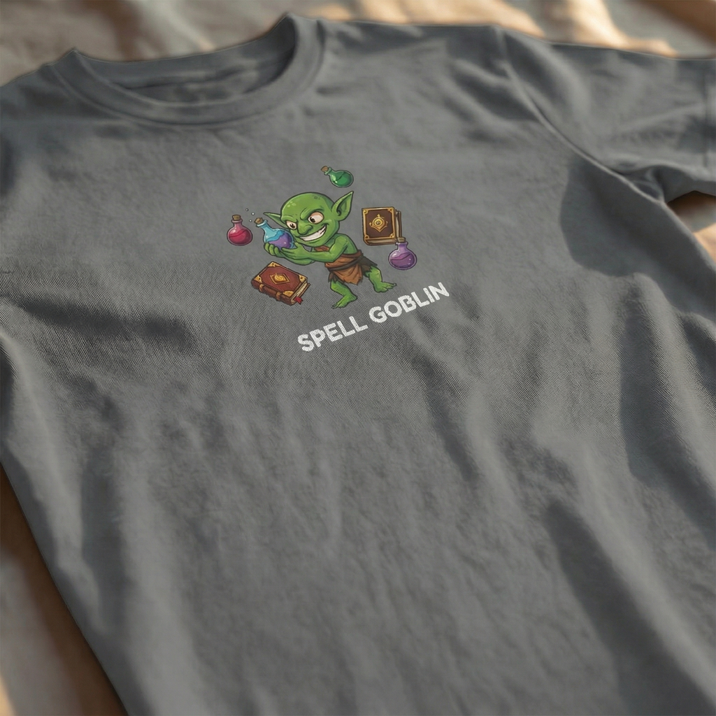 Spell Goblin T-Shirt | Funny DnD Tee | Dungeons and Dragons Gift | Potion Shirt | Gift for D&D Players