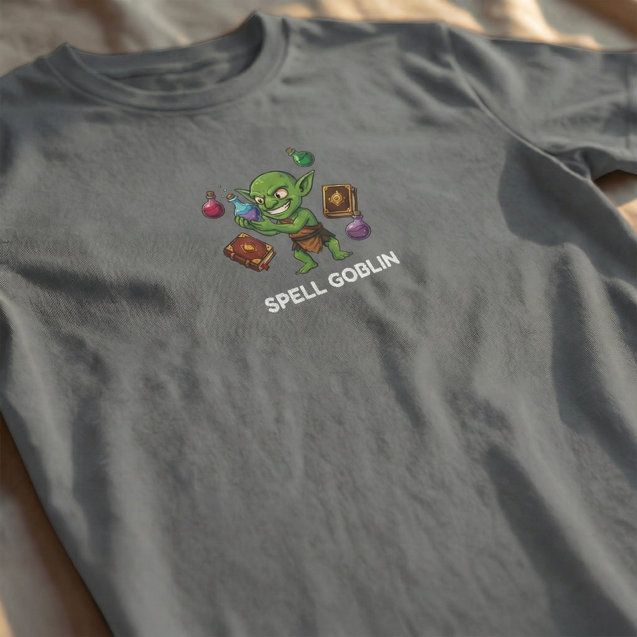 Spell Goblin T-Shirt | Funny DnD Tee | Dungeons and Dragons Gift | Potion Shirt | Gift for D&D Players