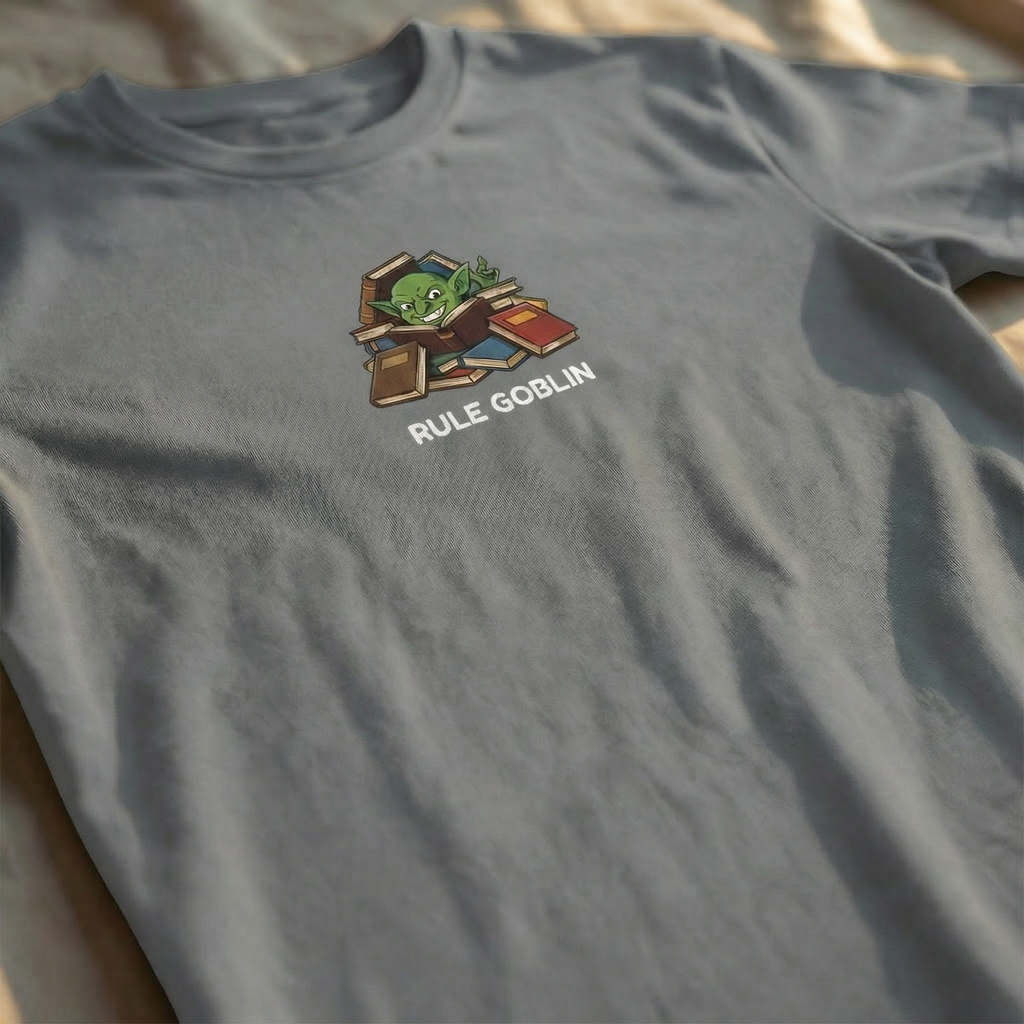 Rule Goblin T-Shirt | Funny DnD Tee | Dungeons and Dragons Gift | Rulebook Shirt | Gift for D&D Players
