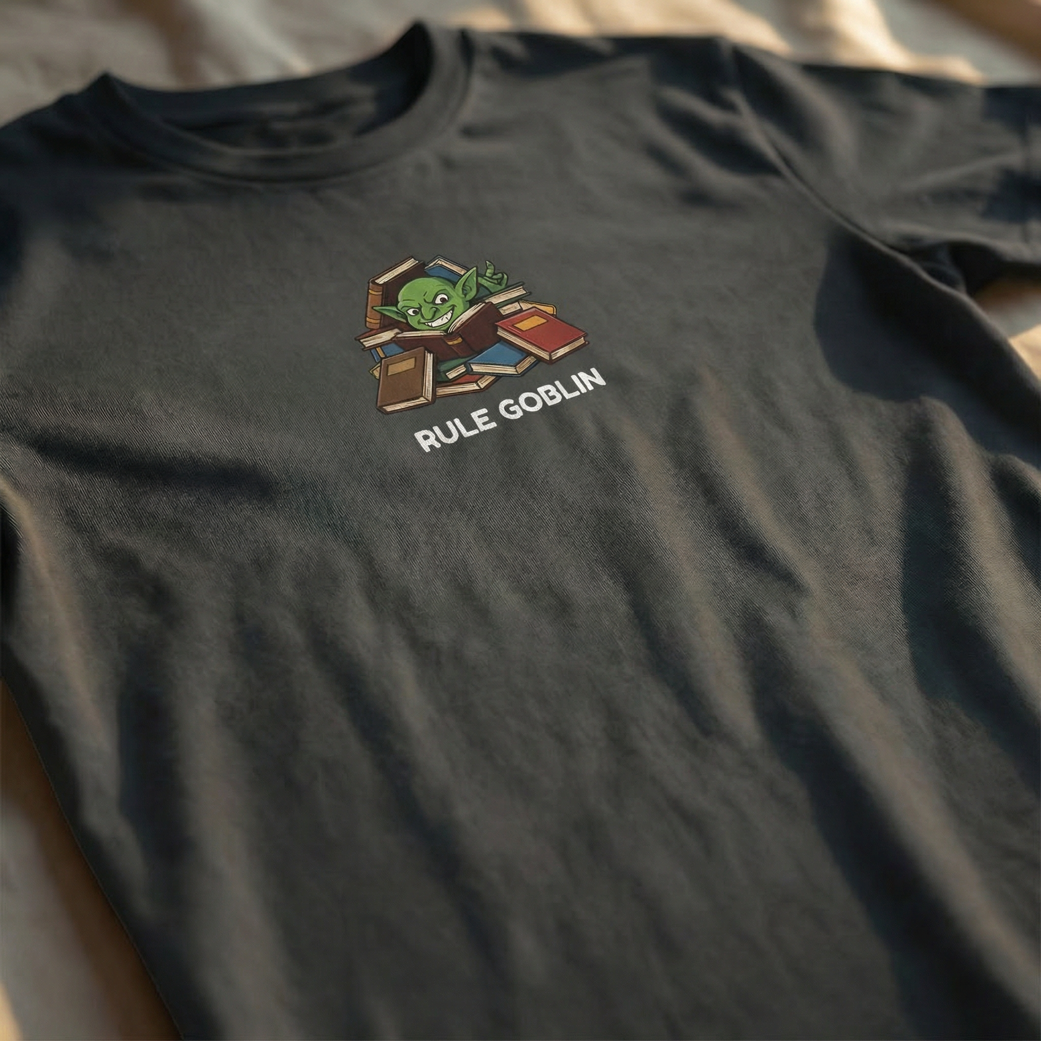 Rule Goblin T-Shirt | Funny DnD Tee | Dungeons and Dragons Gift | Rulebook Shirt | Gift for D&D Players