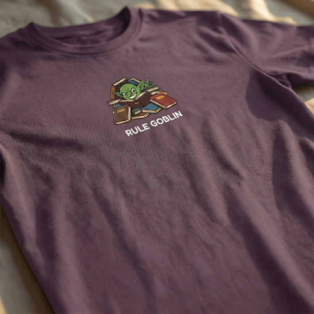 Rule Goblin T-Shirt | Funny DnD Tee | Dungeons and Dragons Gift | Rulebook Shirt | Gift for D&D Players