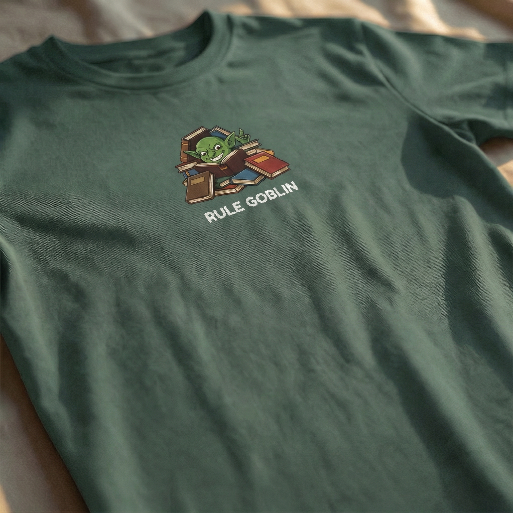 Rule Goblin T-Shirt | Funny DnD Tee | Dungeons and Dragons Gift | Rulebook Shirt | Gift for D&D Players