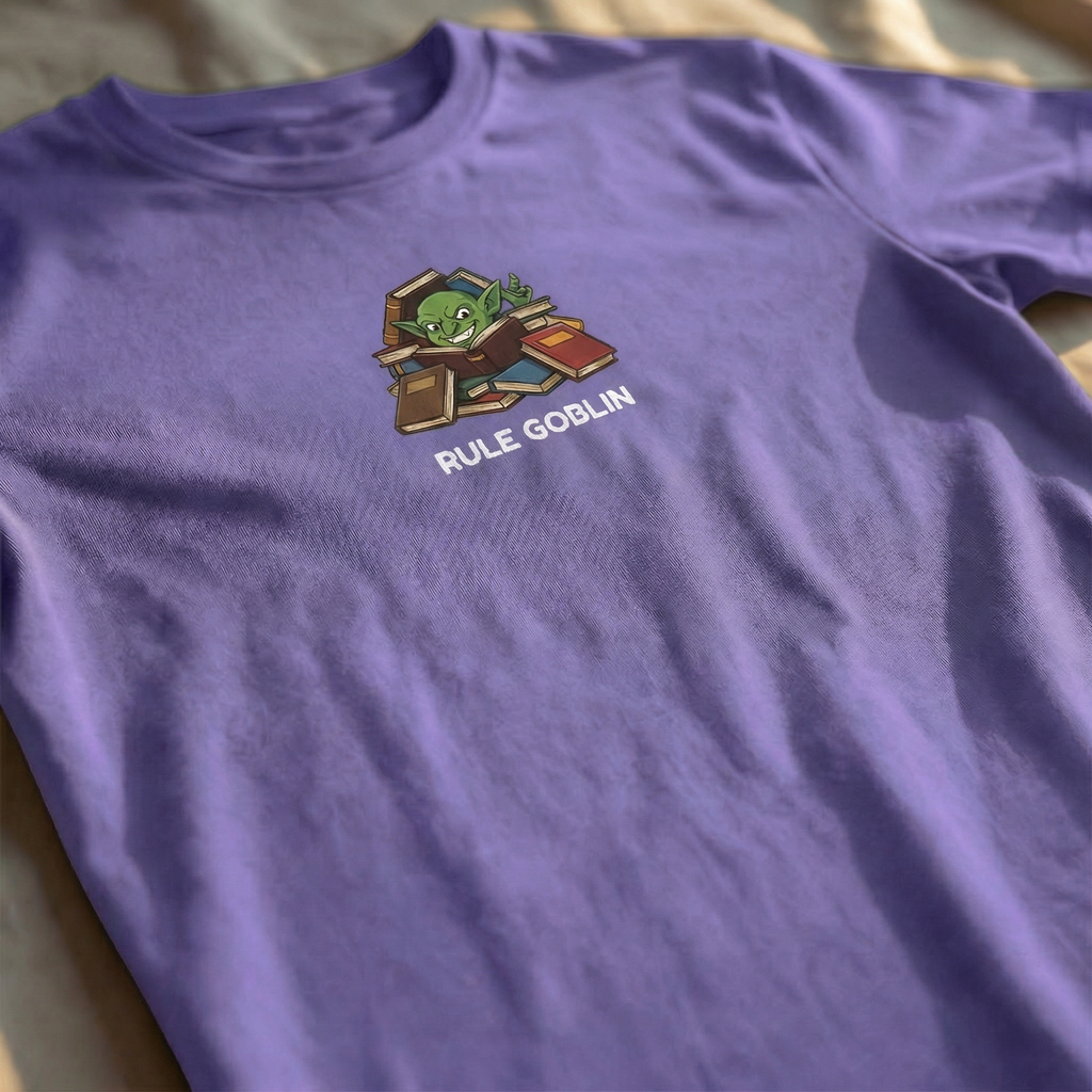 Rule Goblin T-Shirt | Funny DnD Tee | Dungeons and Dragons Gift | Rulebook Shirt | Gift for D&D Players