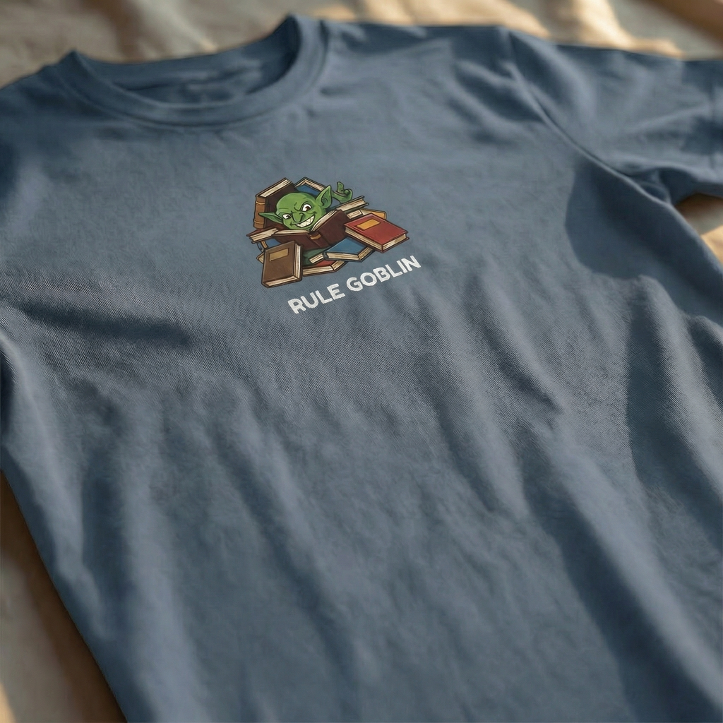 Rule Goblin T-Shirt | Funny DnD Tee | Dungeons and Dragons Gift | Rulebook Shirt | Gift for D&D Players