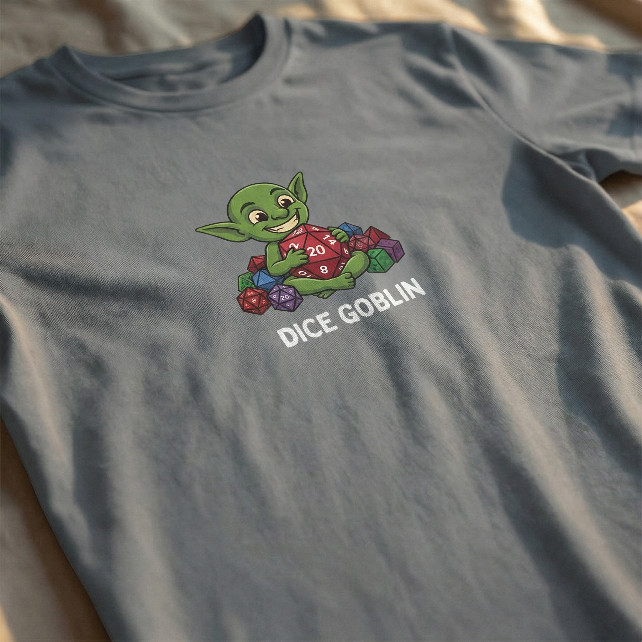 Dice Goblin T-Shirt | Funny DnD Tee | Dungeons and Dragons Gift | D20 Shirt | Gift for D&D Players