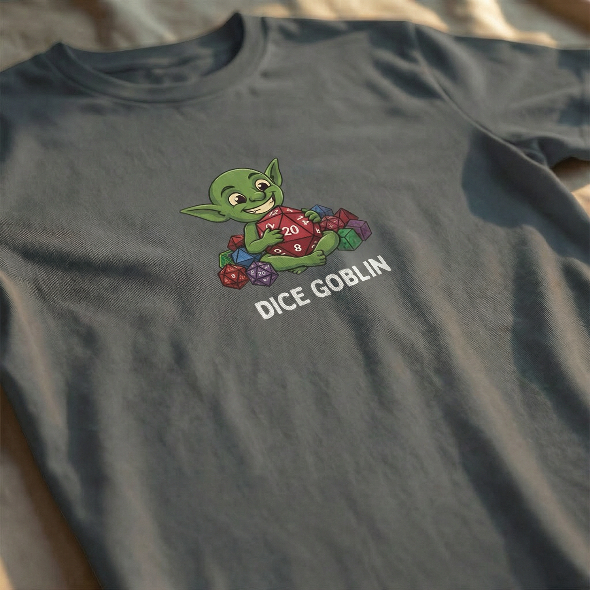 Dice Goblin T-Shirt | Funny DnD Tee | Dungeons and Dragons Gift | D20 Shirt | Gift for D&D Players