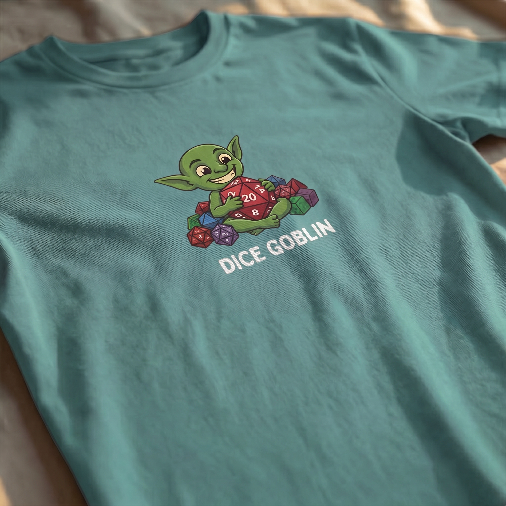 Dice Goblin T-Shirt | Funny DnD Tee | Dungeons and Dragons Gift | D20 Shirt | Gift for D&D Players