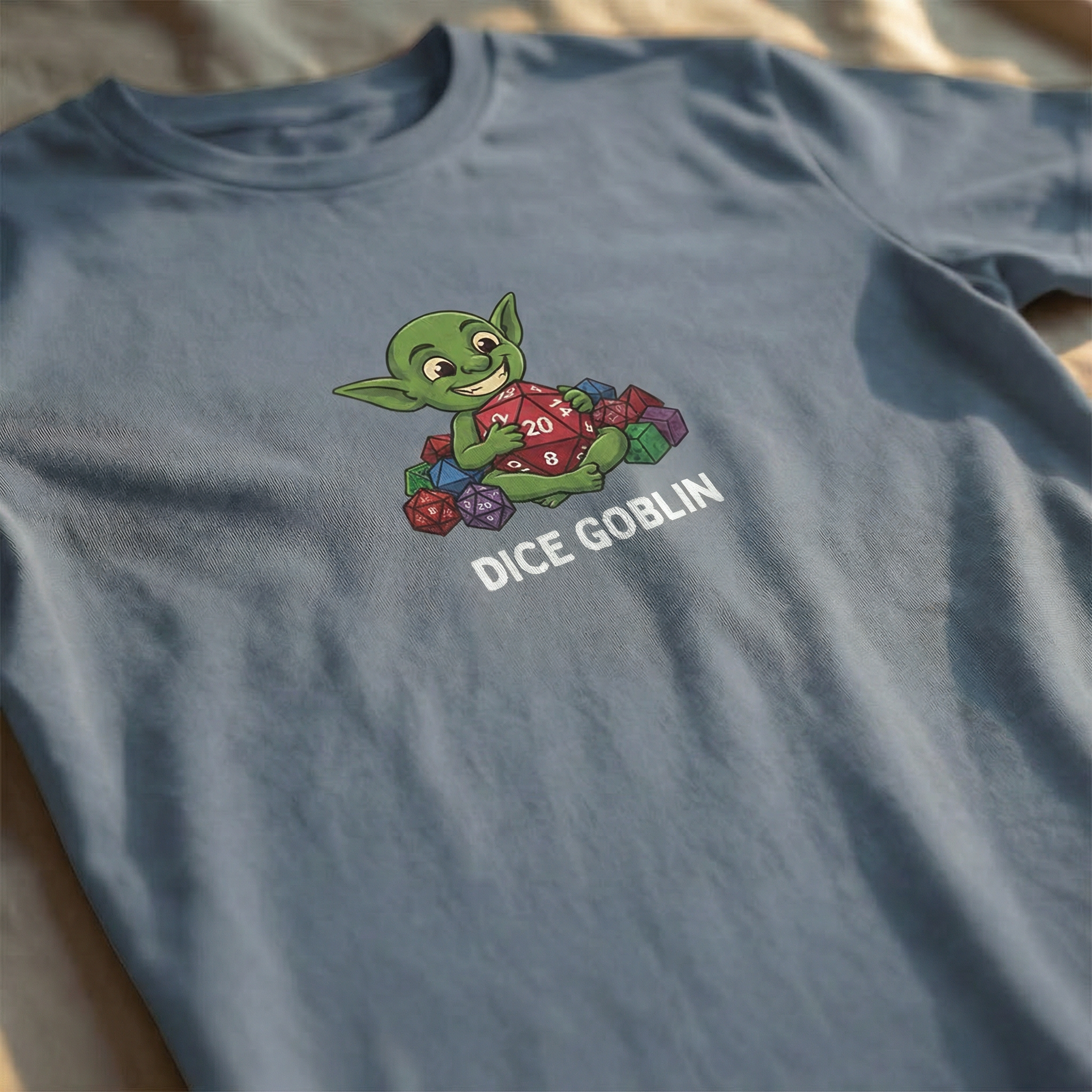 Dice Goblin T-Shirt | Funny DnD Tee | Dungeons and Dragons Gift | D20 Shirt | Gift for D&D Players
