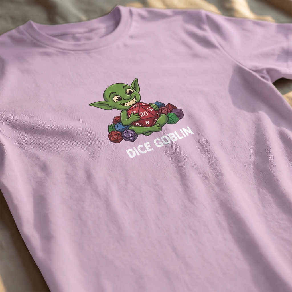 Dice Goblin T-Shirt | Funny DnD Tee | Dungeons and Dragons Gift | D20 Shirt | Gift for D&D Players
