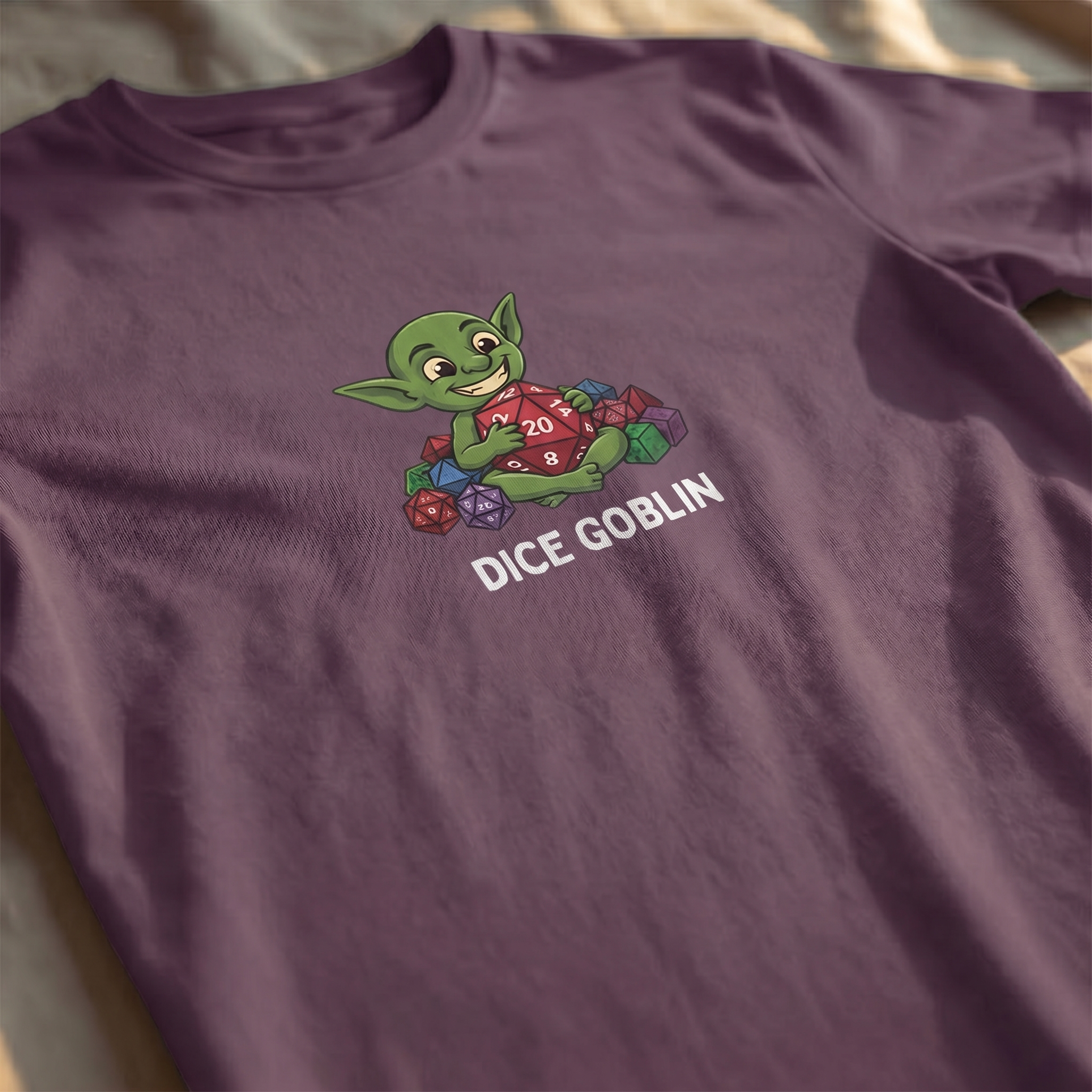 Dice Goblin T-Shirt | Funny DnD Tee | Dungeons and Dragons Gift | D20 Shirt | Gift for D&D Players