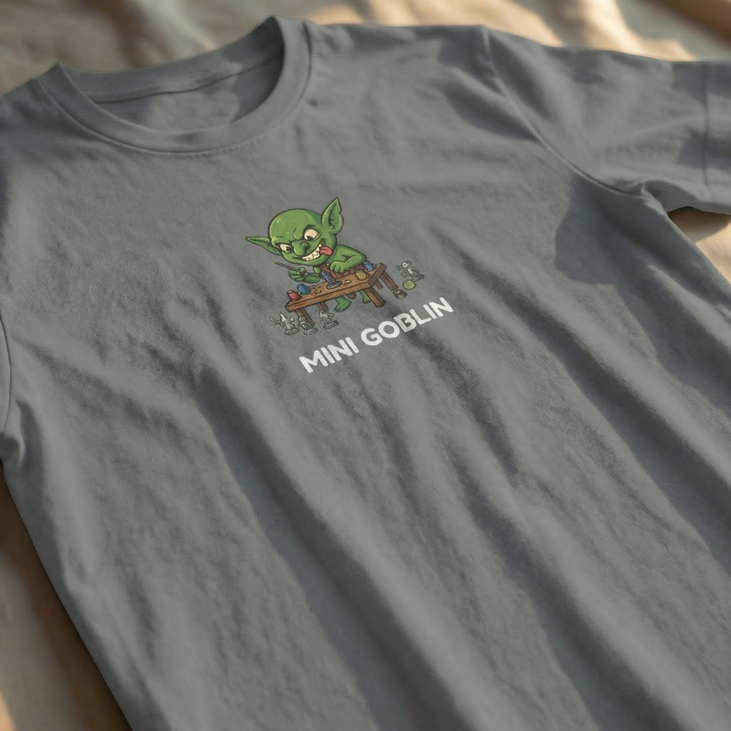 Mini Goblin T-Shirt | Funny DnD Tee | Dungeons and Dragons Gift | Miniature Painting Shirt | Gift for D&D Players