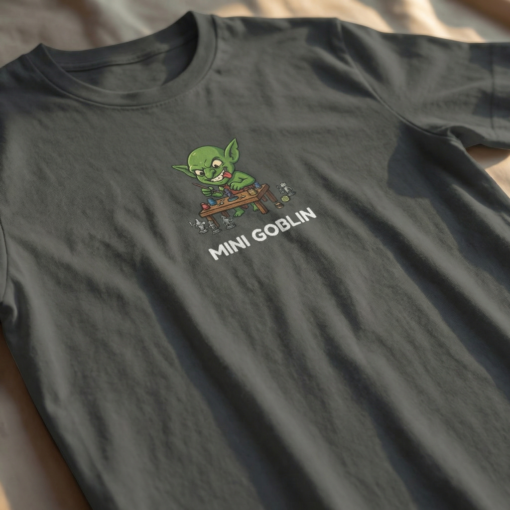Mini Goblin T-Shirt | Funny DnD Tee | Dungeons and Dragons Gift | Miniature Painting Shirt | Gift for D&D Players