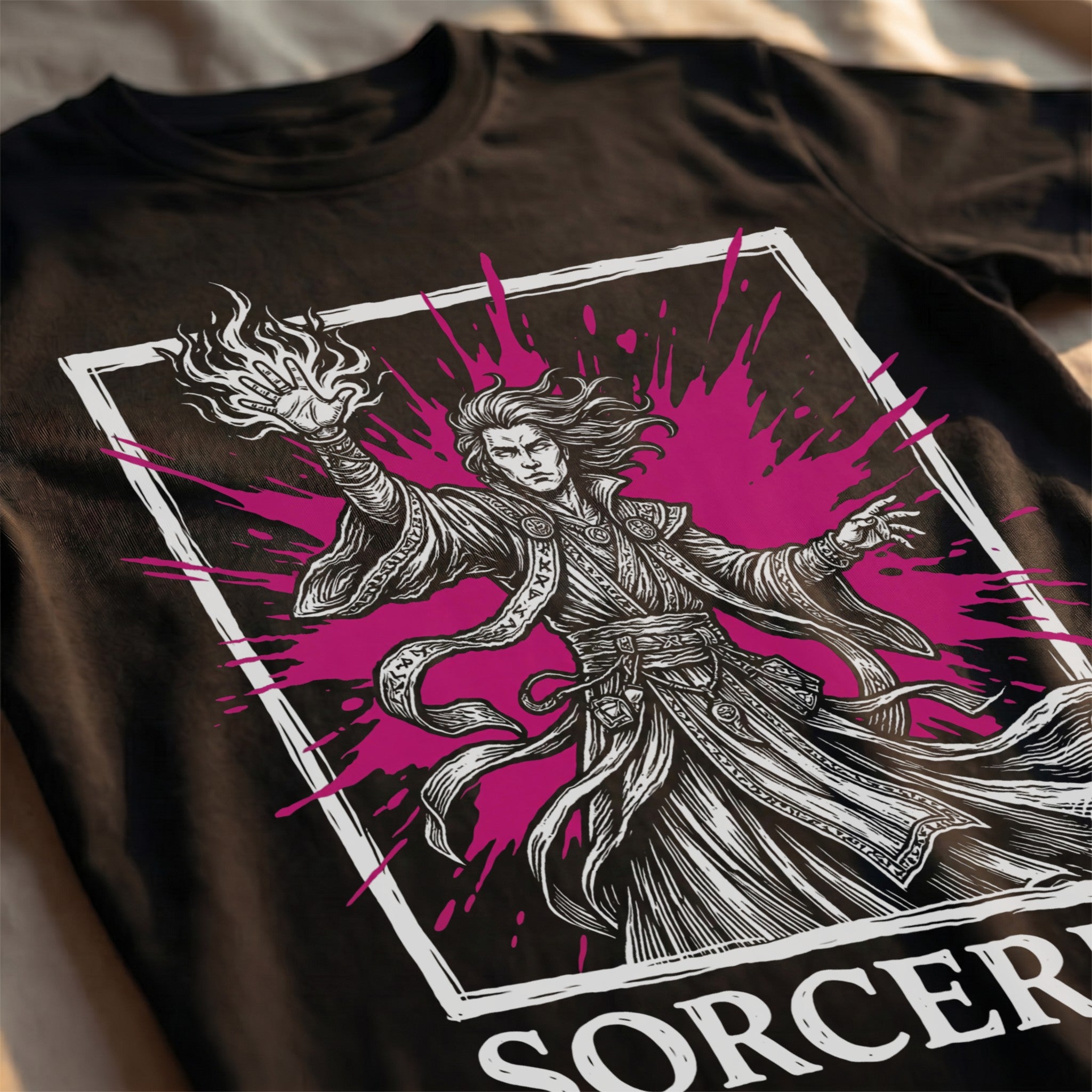 Sorcerer Class T-Shirt | D&D Innate Magic & Spellcaster Gift | Unisex Comfort Colors® 1717 Male Design