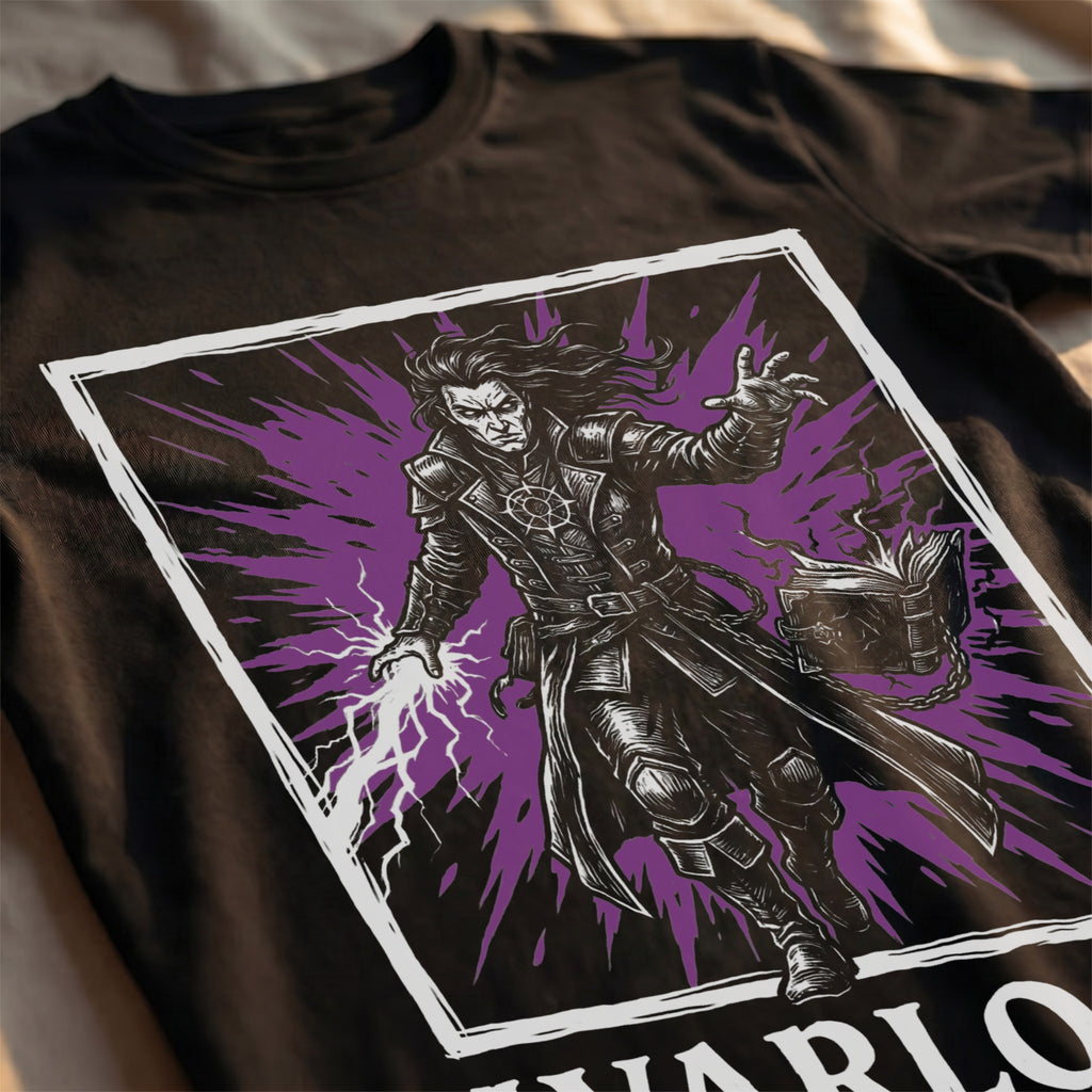 Warlock Class T-Shirt | D&D Eldritch Blast Gift | Unisex Comfort Colors® 1717 Male Design