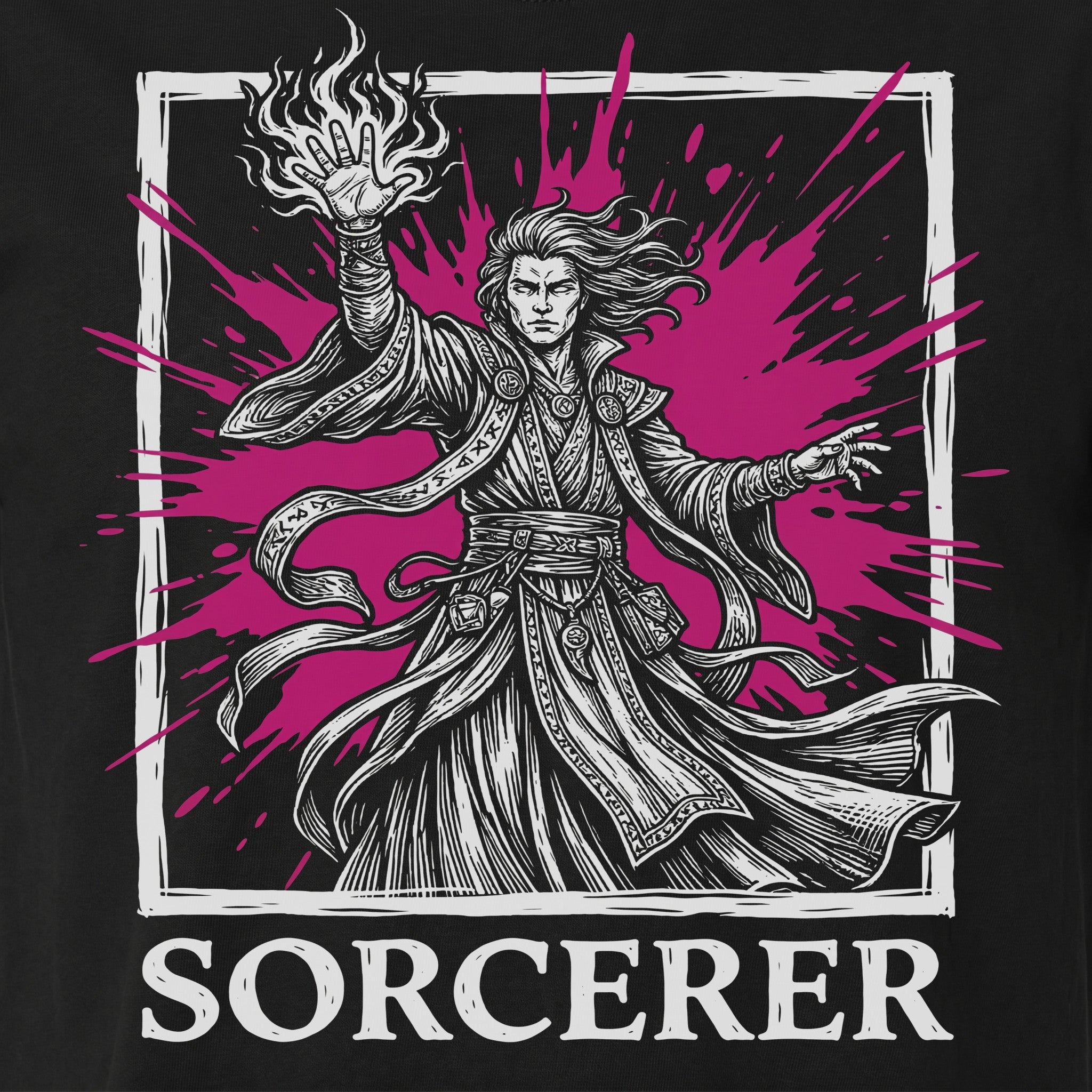 Sorcerer Class T-Shirt | D&D Innate Magic & Spellcaster Gift | Unisex Comfort Colors® 1717 Male Design