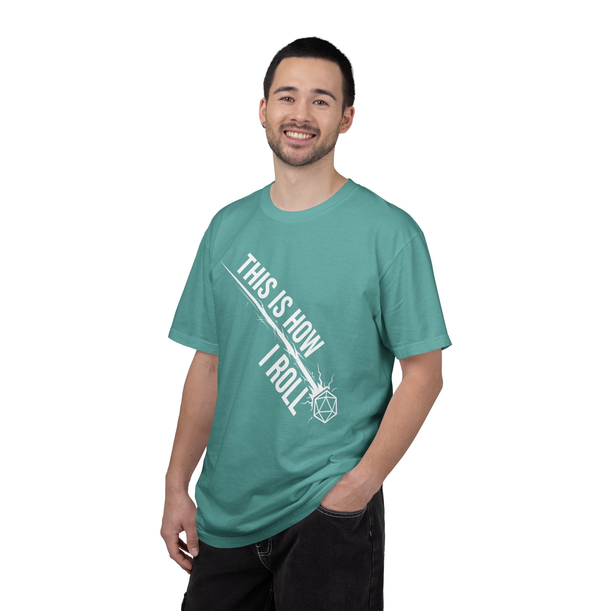 This Is How I Roll T-Shirt | Funny D20 RPG Dice Gift | Unisex Comfort Colors® 1717