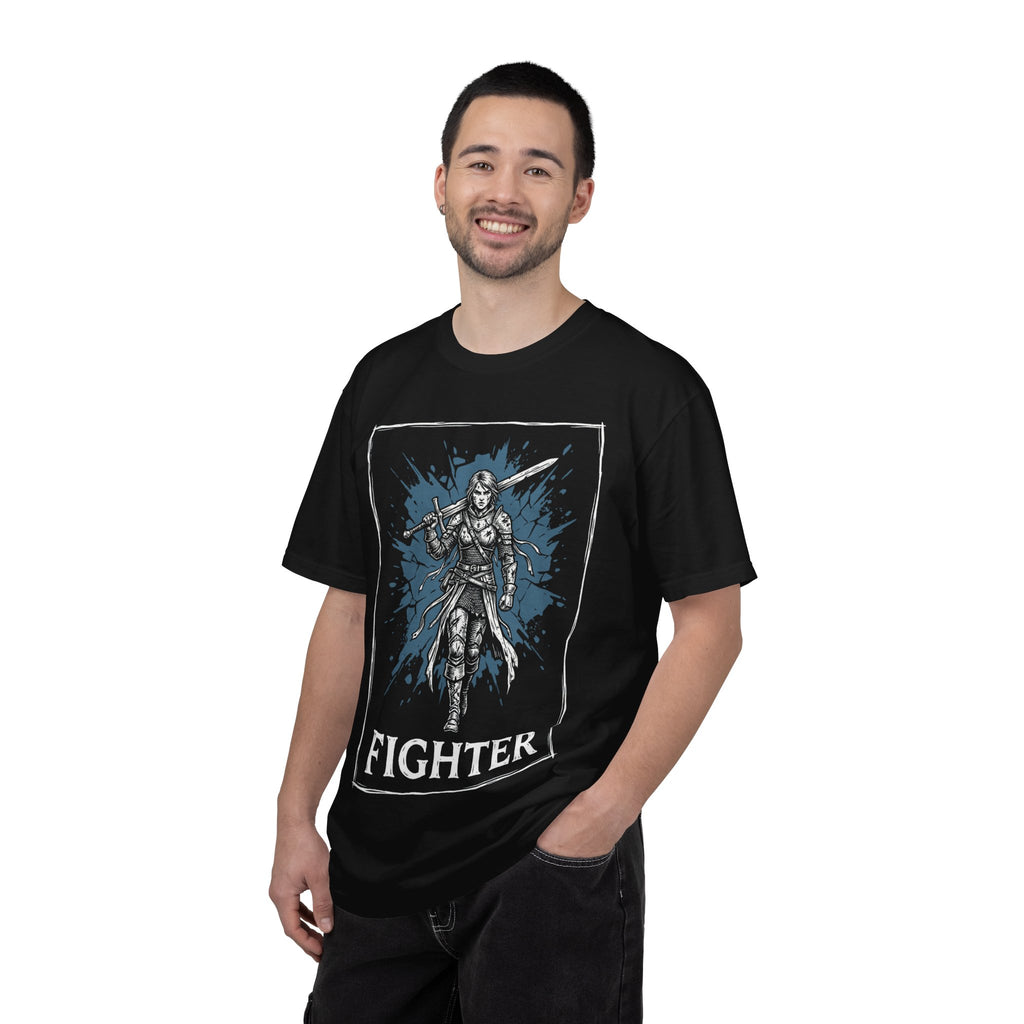 Fighter Class T-Shirt | D&D Warrior & Greatsword Gift | Unisex Comfort Colors® 1717 Female Design
