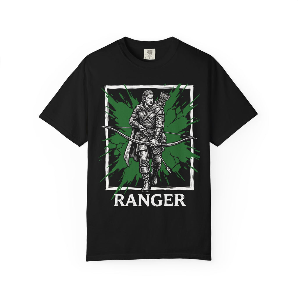 Ranger Class T-Shirt | D&D Archery & Survival Gift | Unisex Comfort Colors® 1717 Male Design