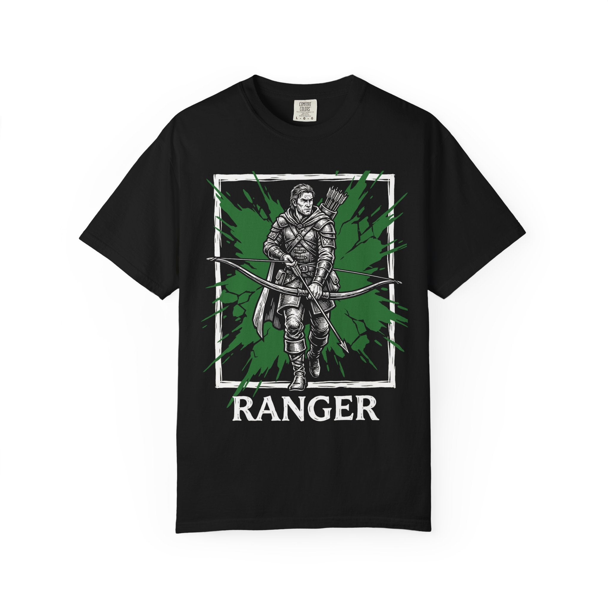 Ranger Class T-Shirt | D&D Archery & Survival Gift | Unisex Comfort Colors® 1717 Male Design
