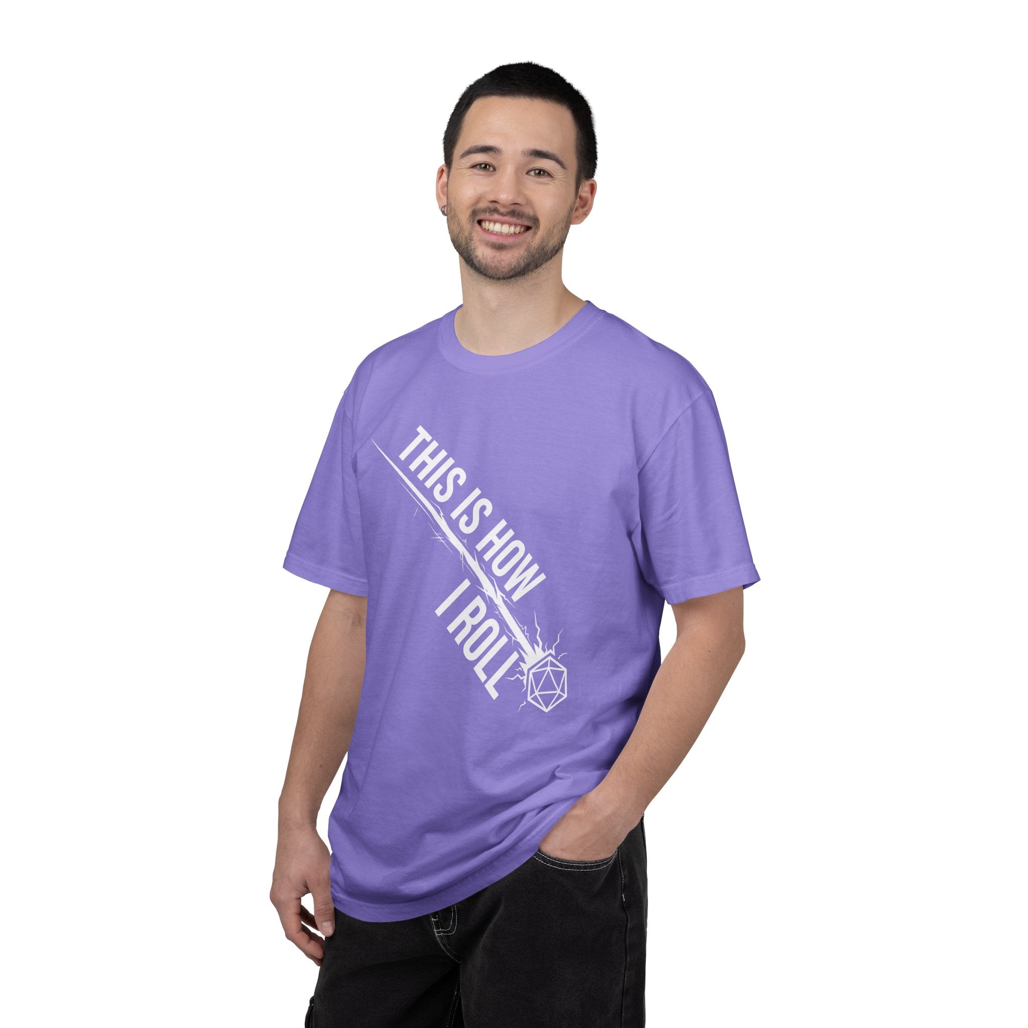 This Is How I Roll T-Shirt | Funny D20 RPG Dice Gift | Unisex Comfort Colors® 1717