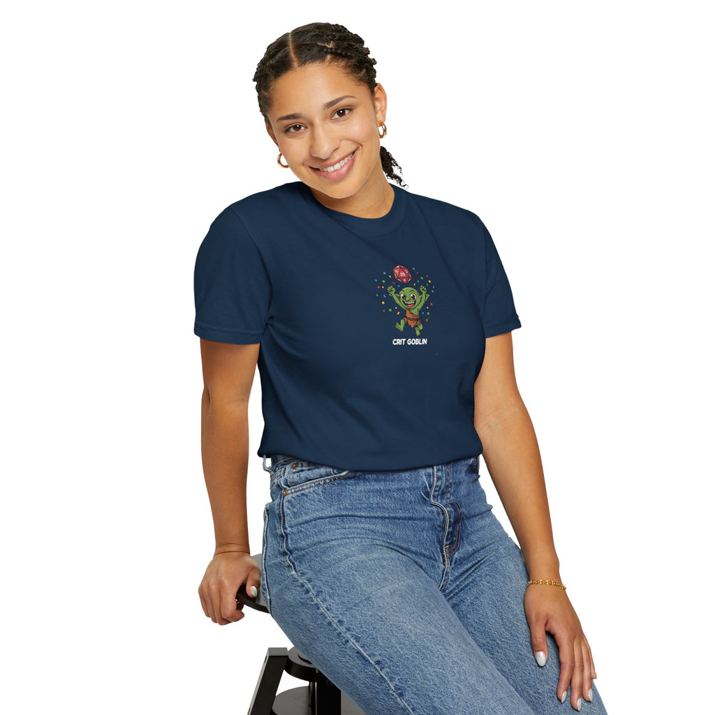 Crit Goblin T-Shirt | Funny DnD Tee | Dungeons and Dragons Gift | Natural 20 Shirt | Gift for D&D Players
